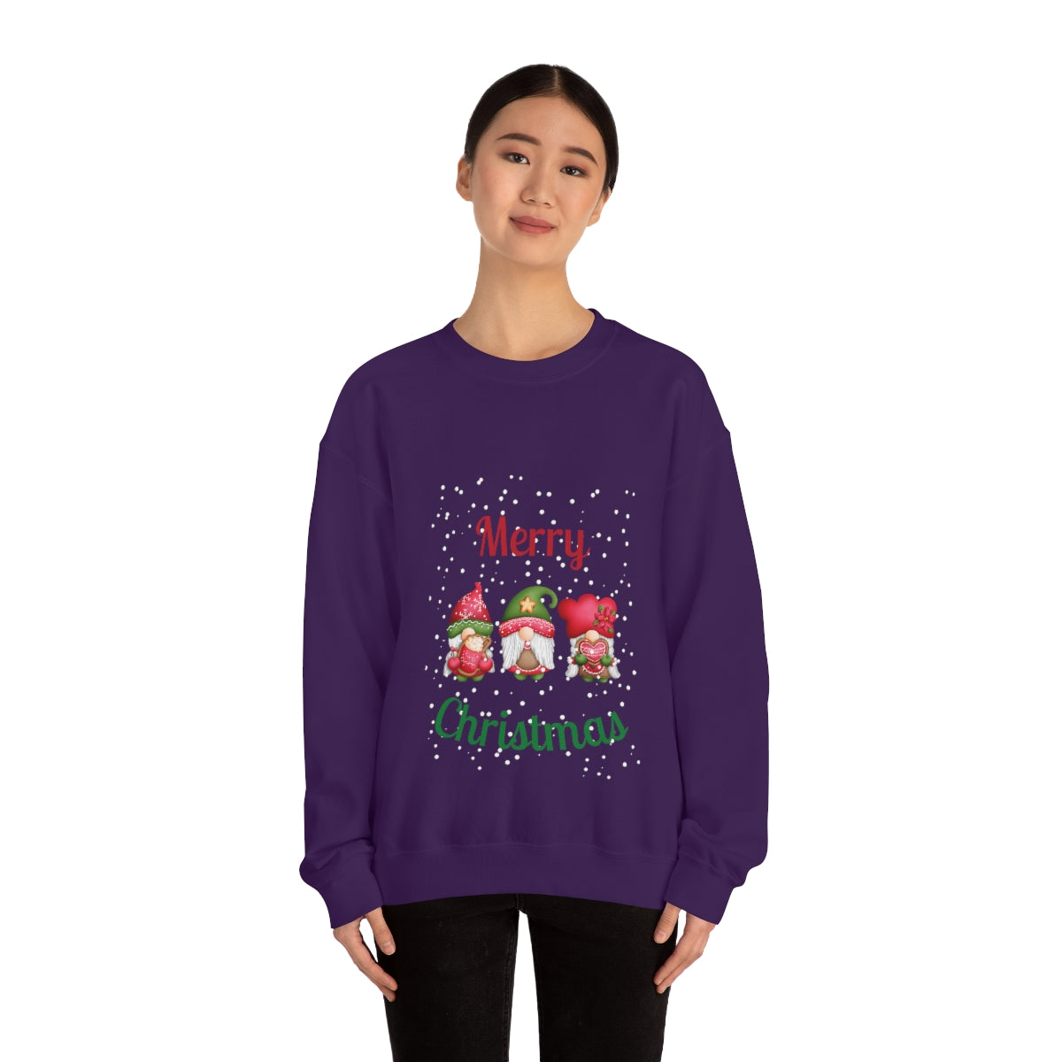 Three Gnomes Merry Christmas Unisex Heavy Blend™ Crewneck Sweatshirt
