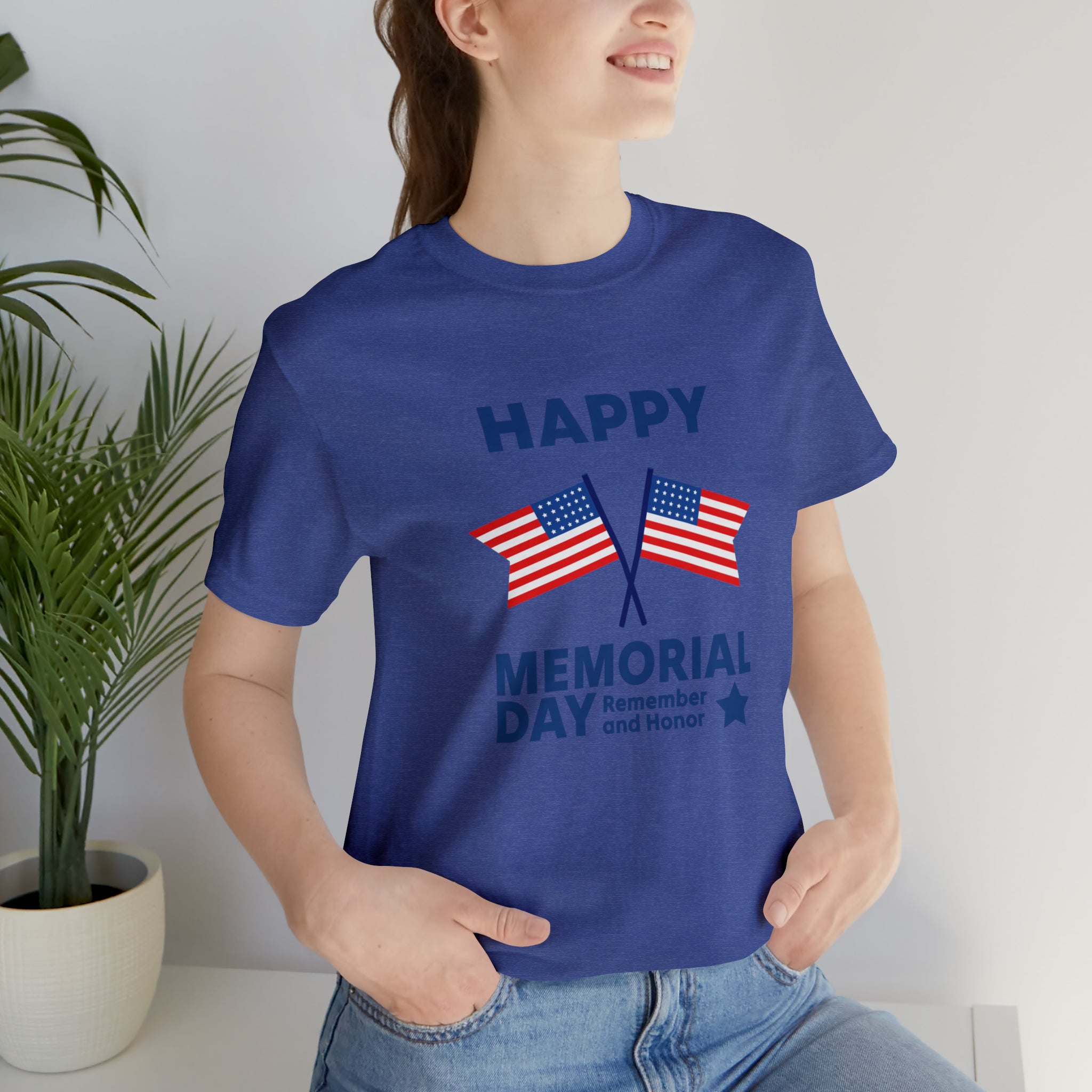 Happy Memorial Day Unisex Jersey Short Sleeve Tee
