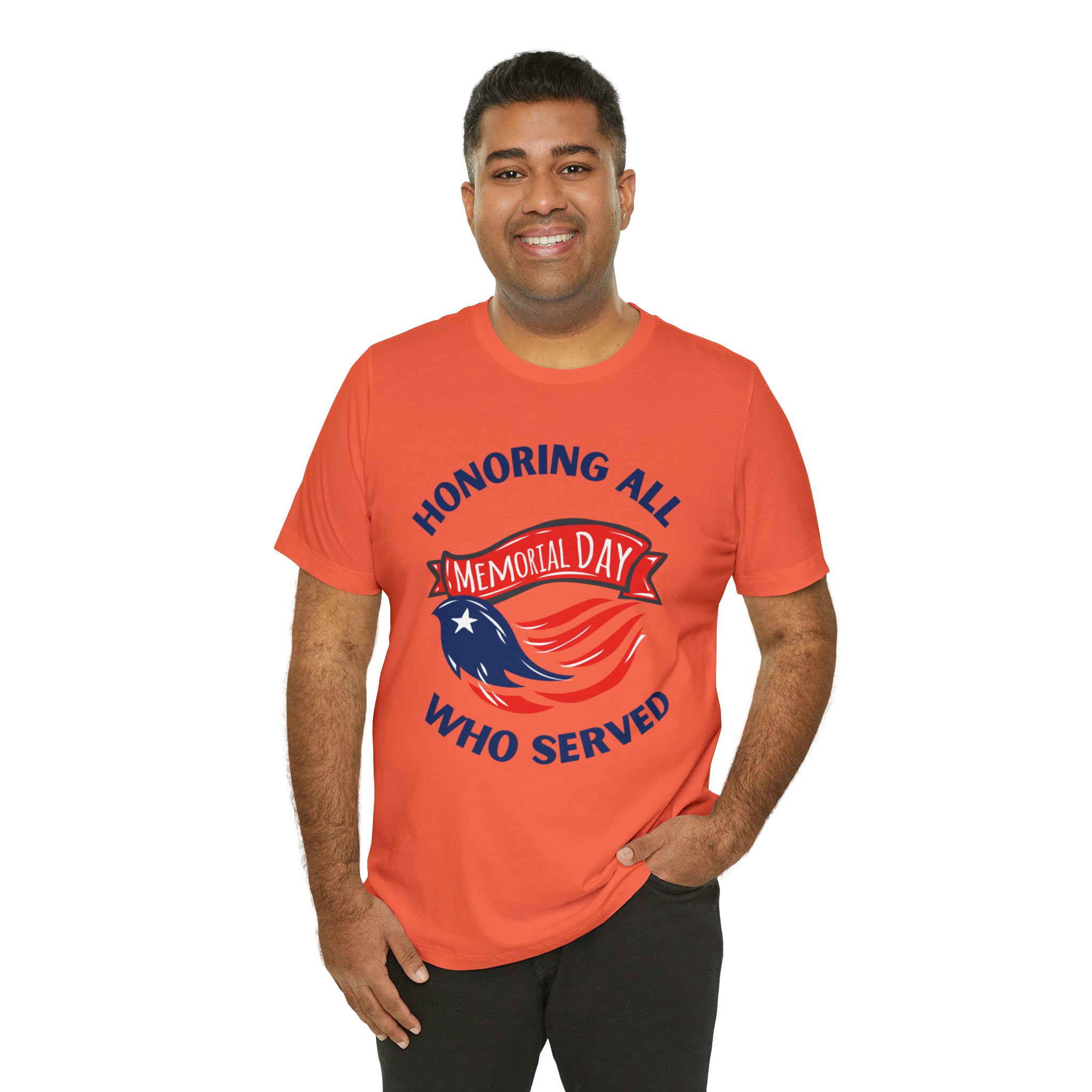Memorial Day Honoring All Who Served Unisex Jersey Short Sleeve Tee