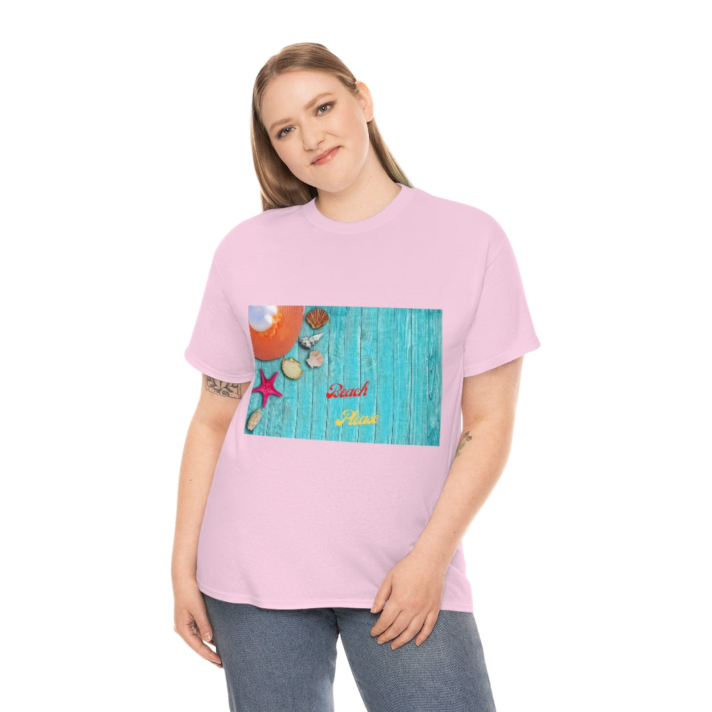 The Beach Please Unisex Heavy Cotton Tee