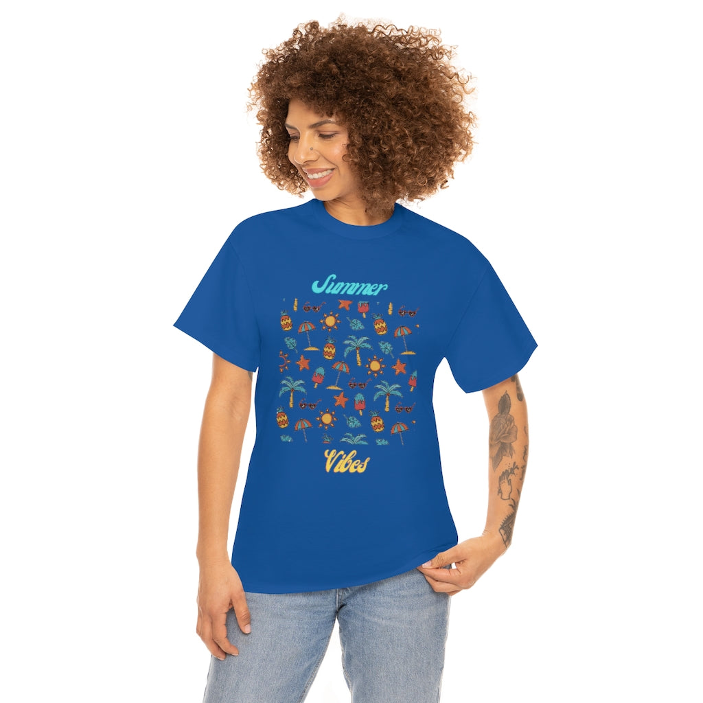 Summer Vibes Unisex Heavy Cotton Tee