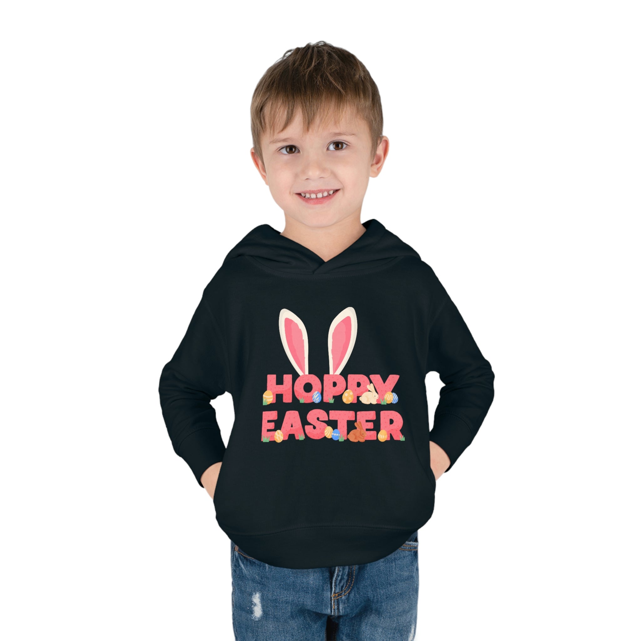 The Hoppy Easter Toddler Pullover Fleece Hoodie