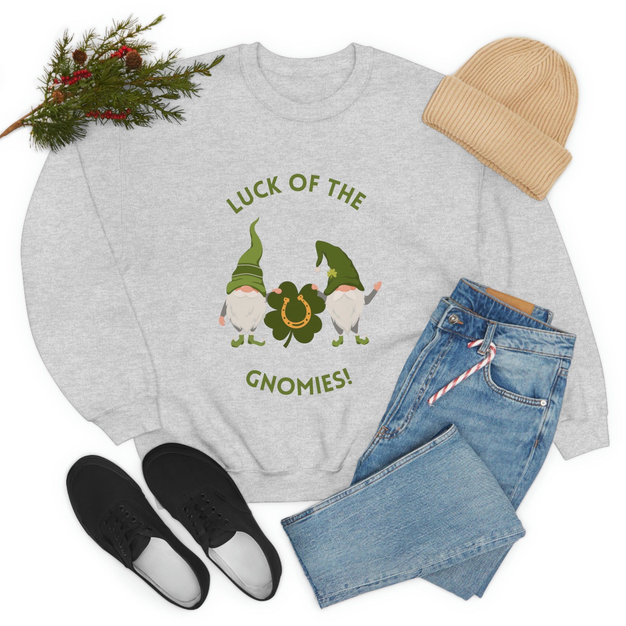 The Luck Of The Gnomies! Unisex Heavy Blend™ Crewneck Sweatshirt