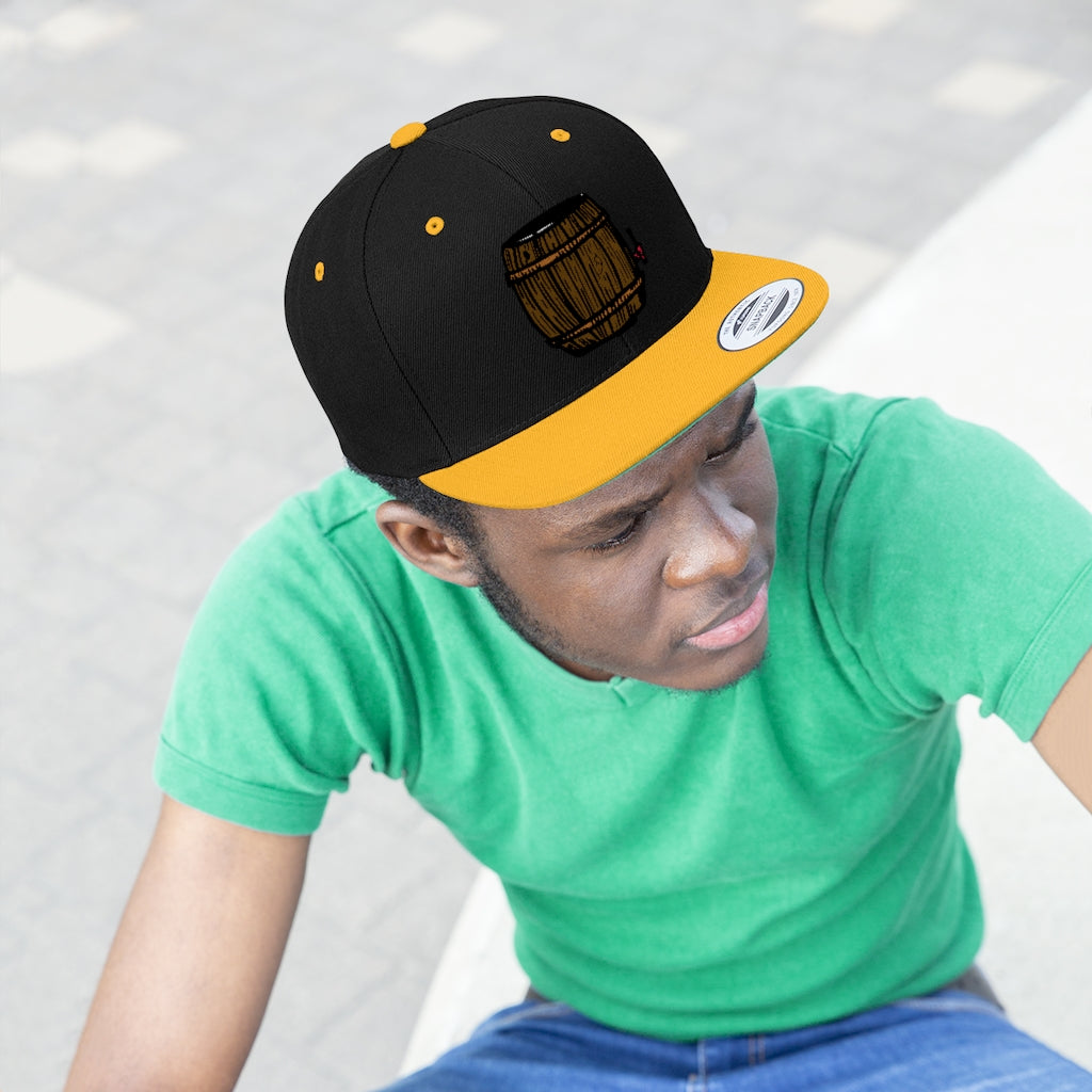 Beer Keg Unisex Flat Bill Hat