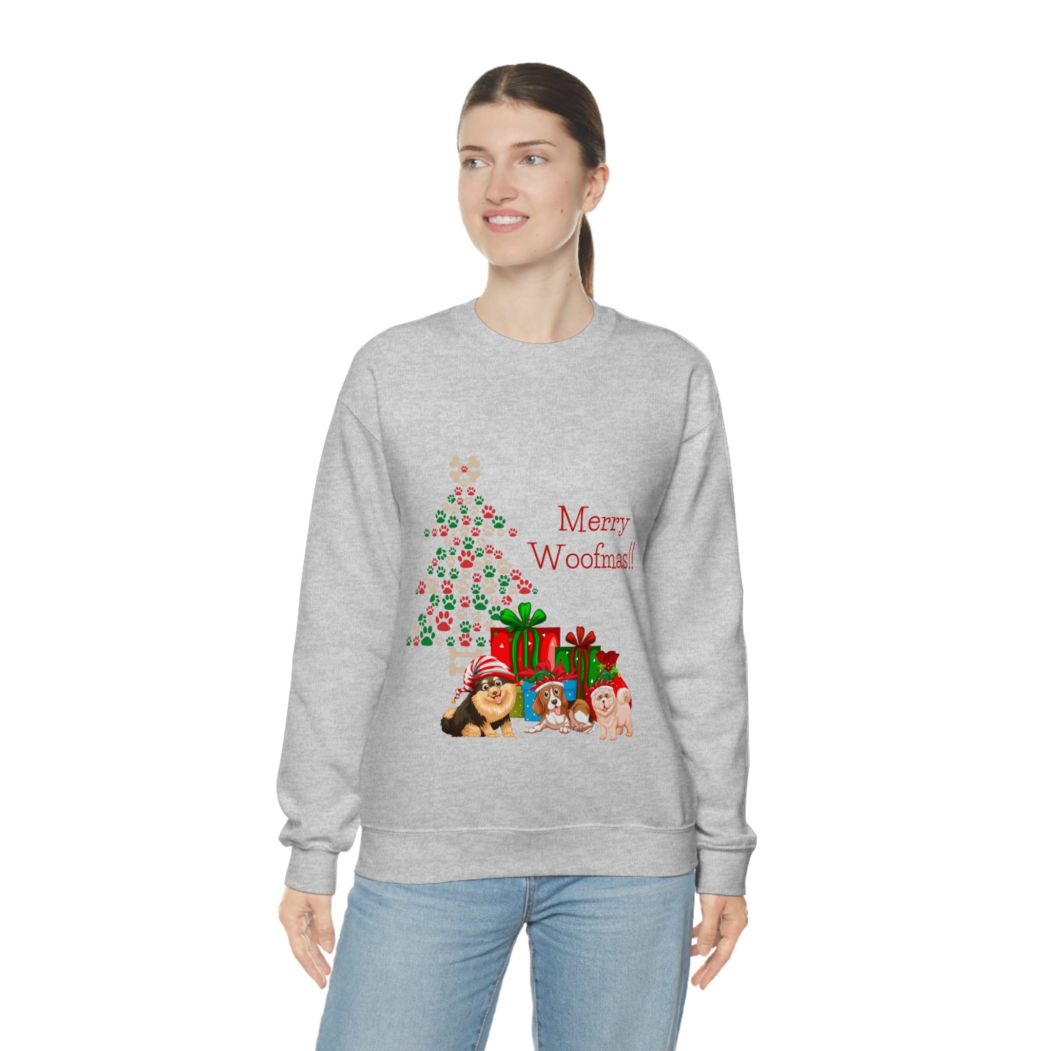 Merry Woolfmas Unisex Heavy Blend™ Crewneck Sweatshirt