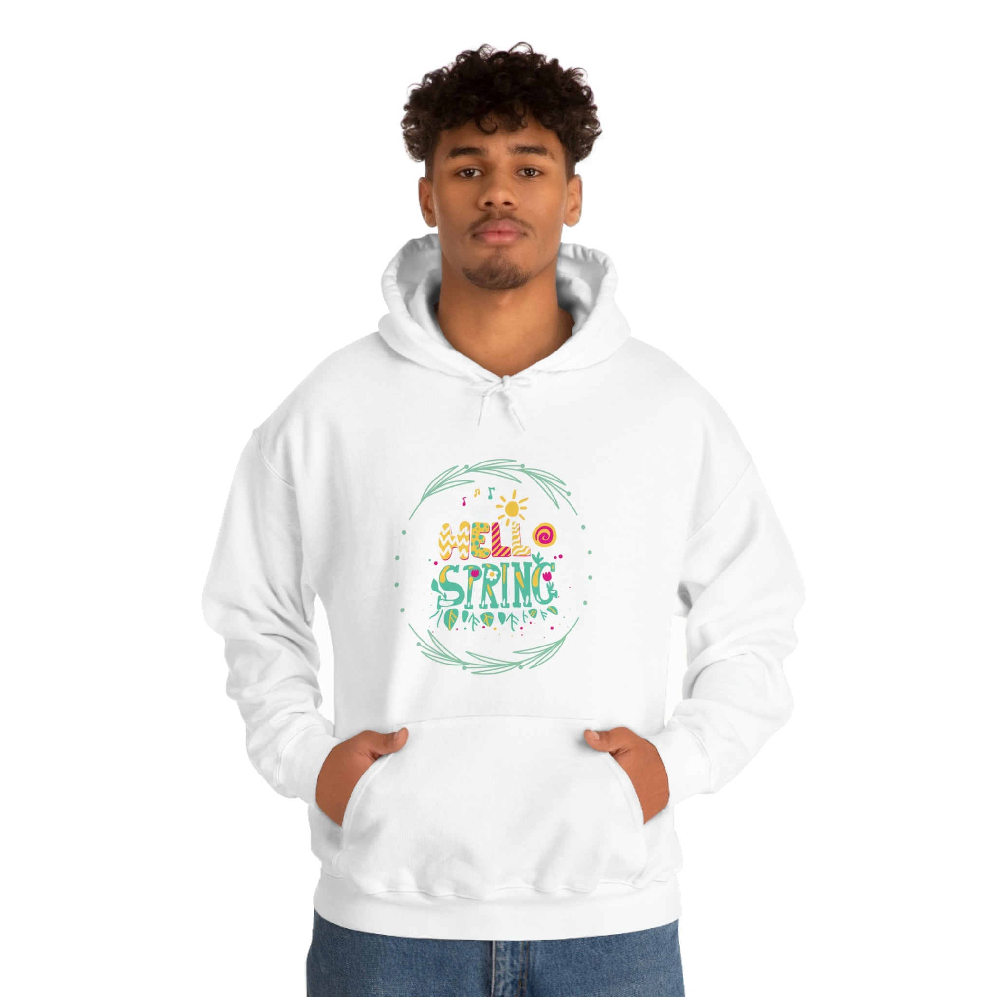 Hello Spring Unisex Heavy Blend™ Hooded Sweatshirt