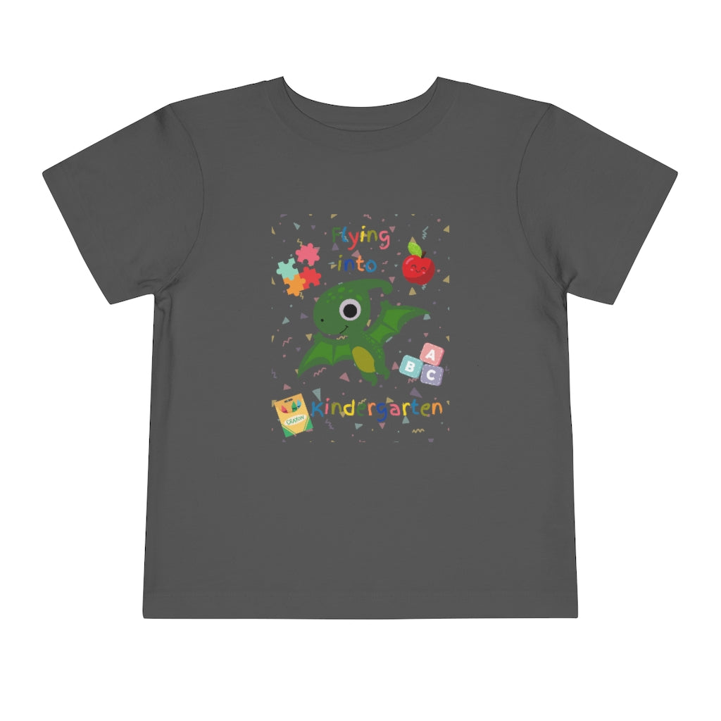 Flying Into Kindergarten Toddler Short Sleeve Tee