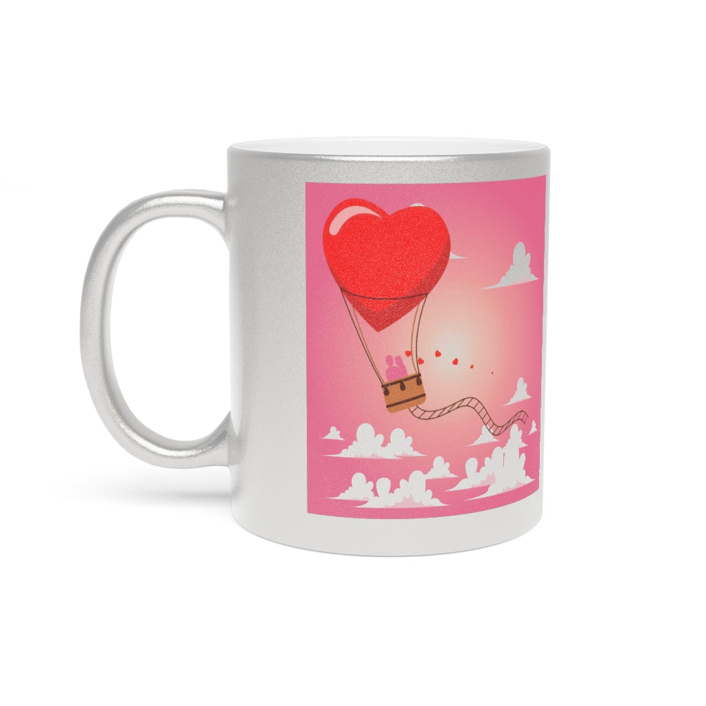 Happy Valentine's Day Metallic Mug (Silver\Gold)