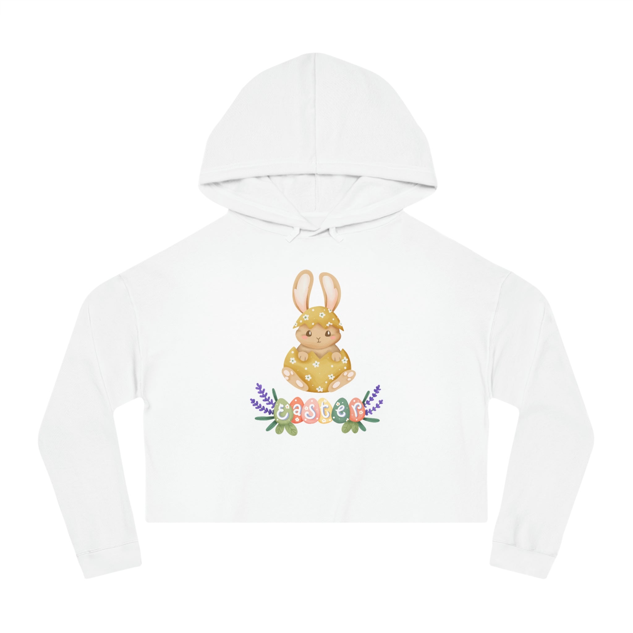 Easter Hunt Is On Women’s Cropped Hooded Sweatshirt