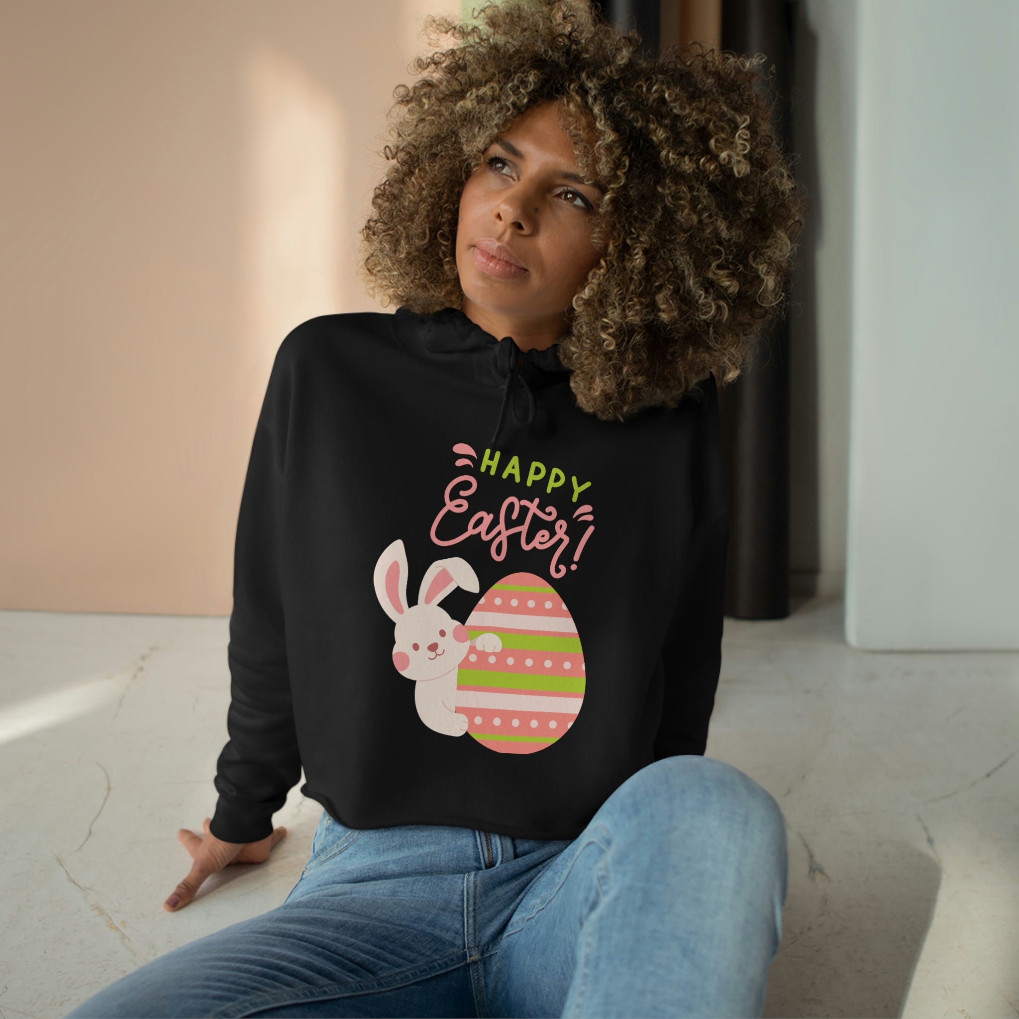 Easter Egg Crop Hoodie