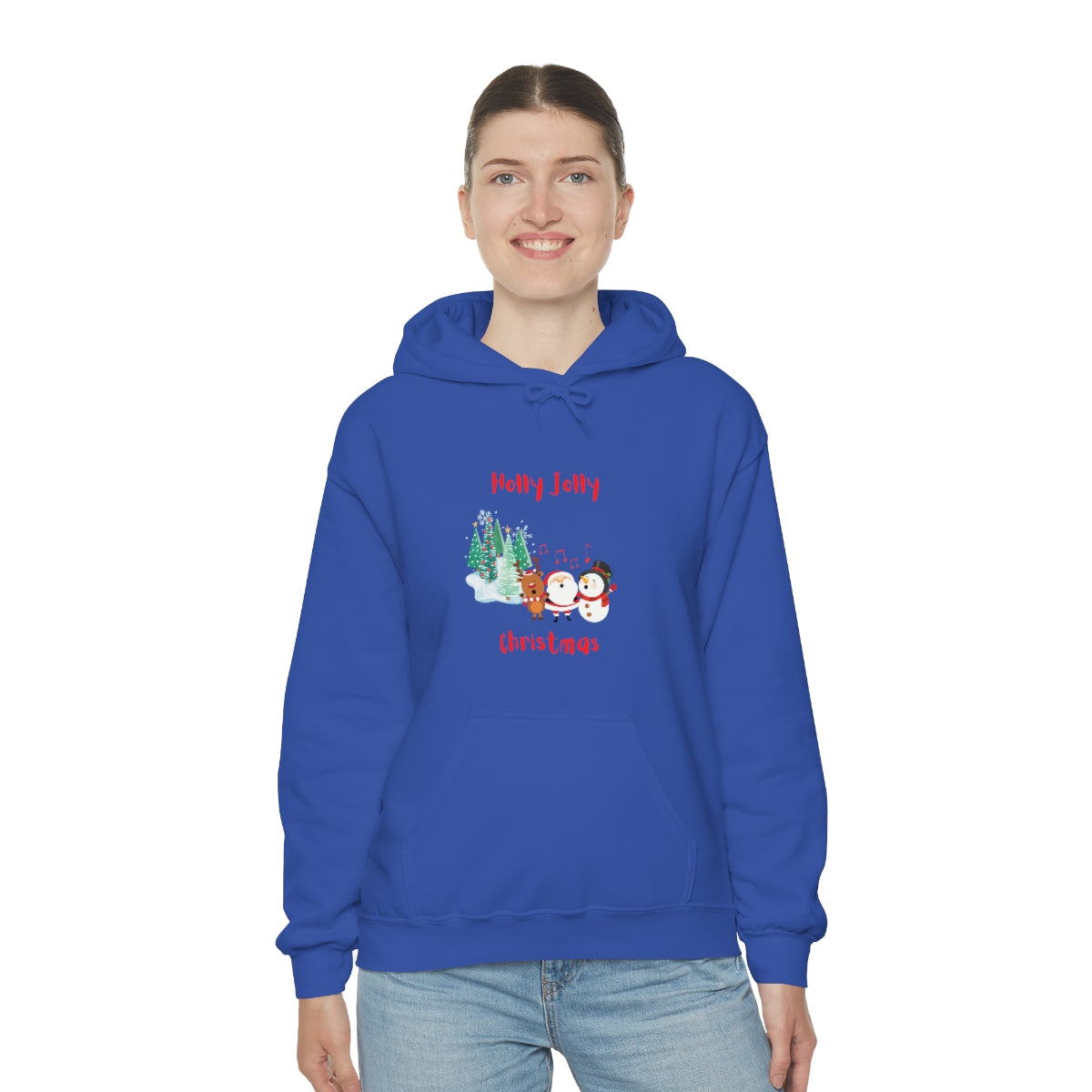 Holly Jolly Christmas Unisex Heavy Blend™ Hooded Sweatshirt