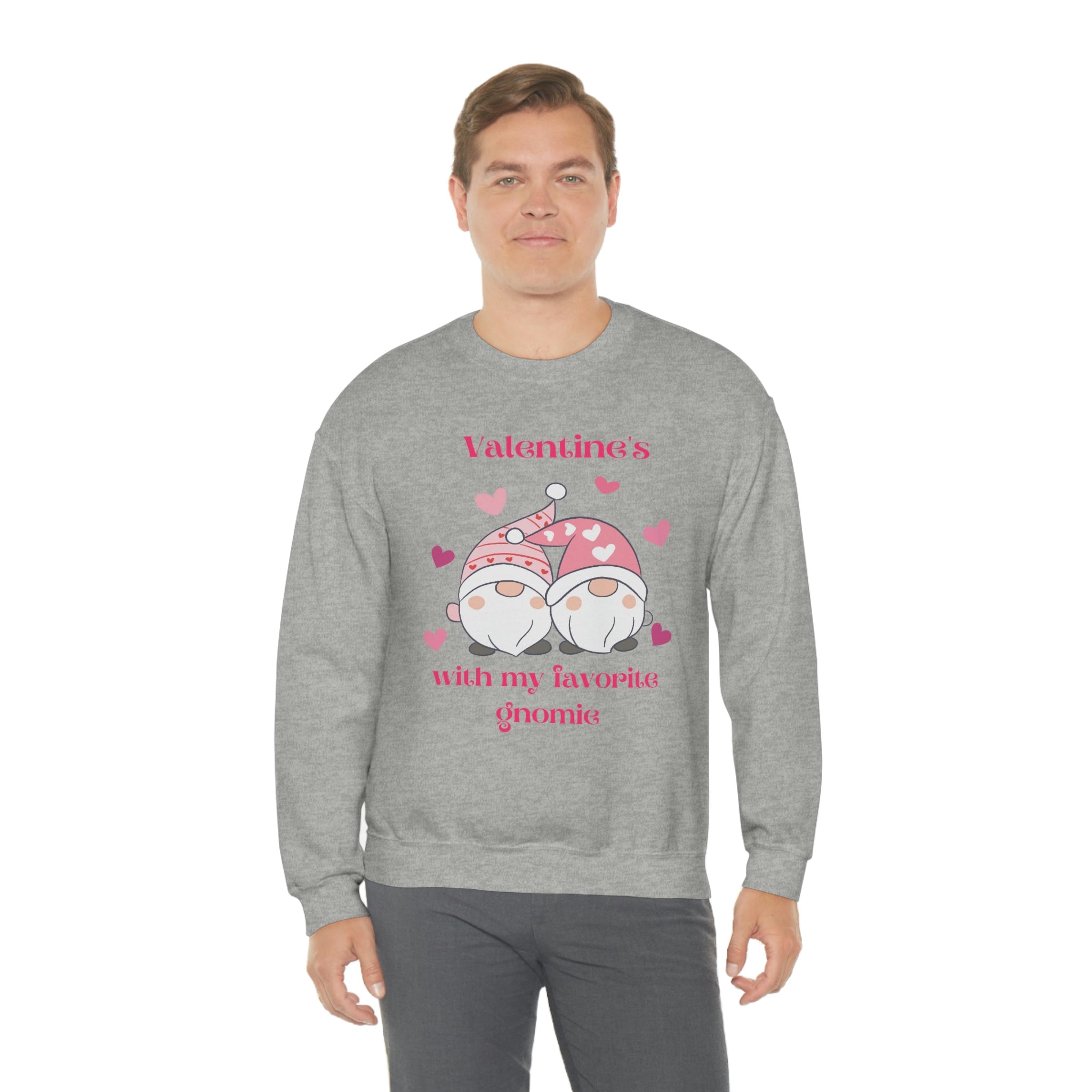 Valentine's With My Favorite Gnomie Unisex Heavy Blend™ Crewneck Sweatshirt