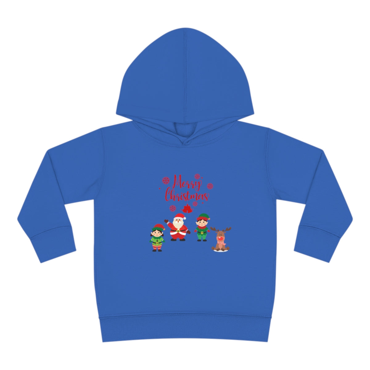 Merry Christmas From Santa & Helpers Toddler Pullover Fleece Hoodie