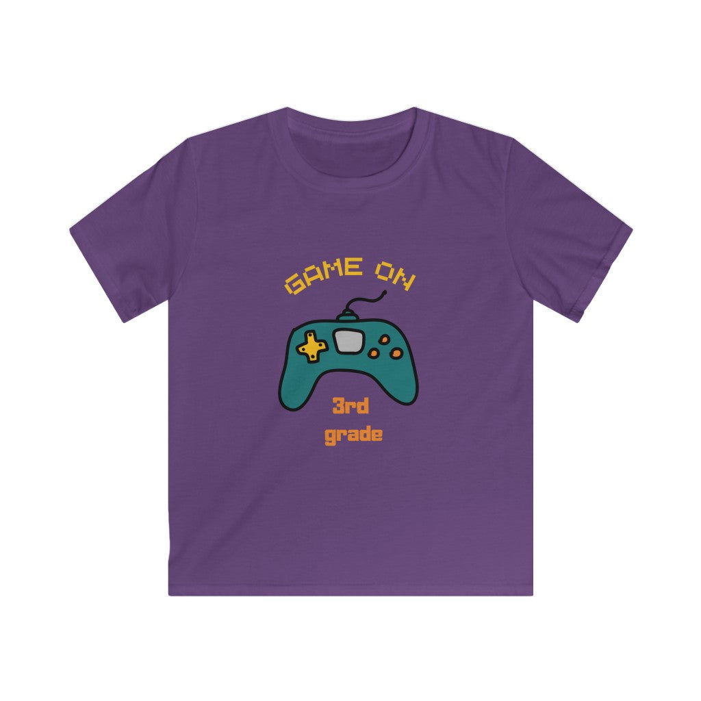 Game On 3rd Grade Kids Softstyle Tee