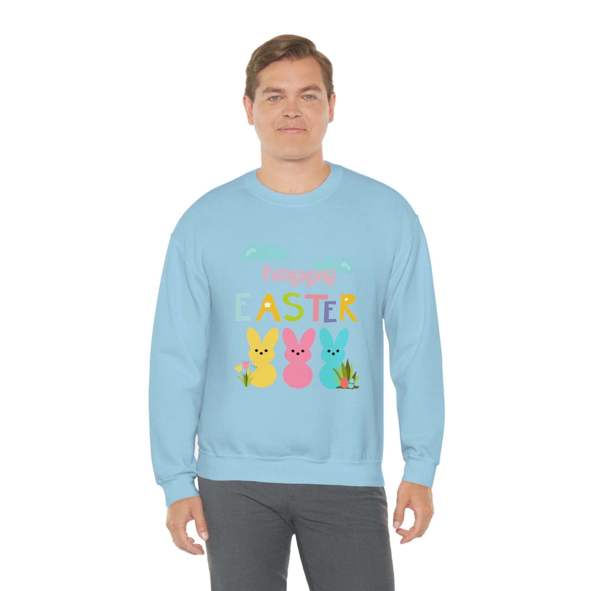 Happy Easter Bunny Unisex Heavy Blend™ Crewneck Sweatshirt