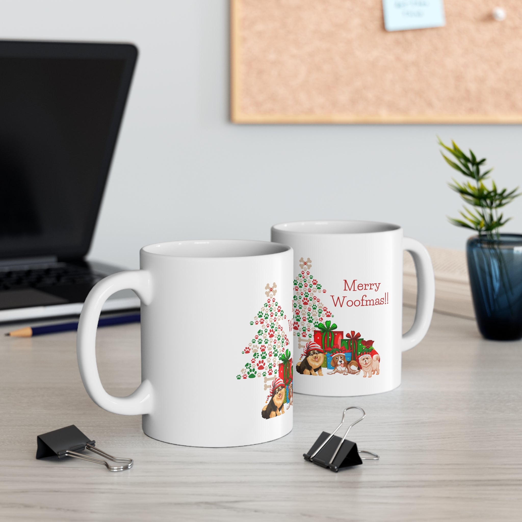 Merry Woolfmas Ceramic Mug 11oz