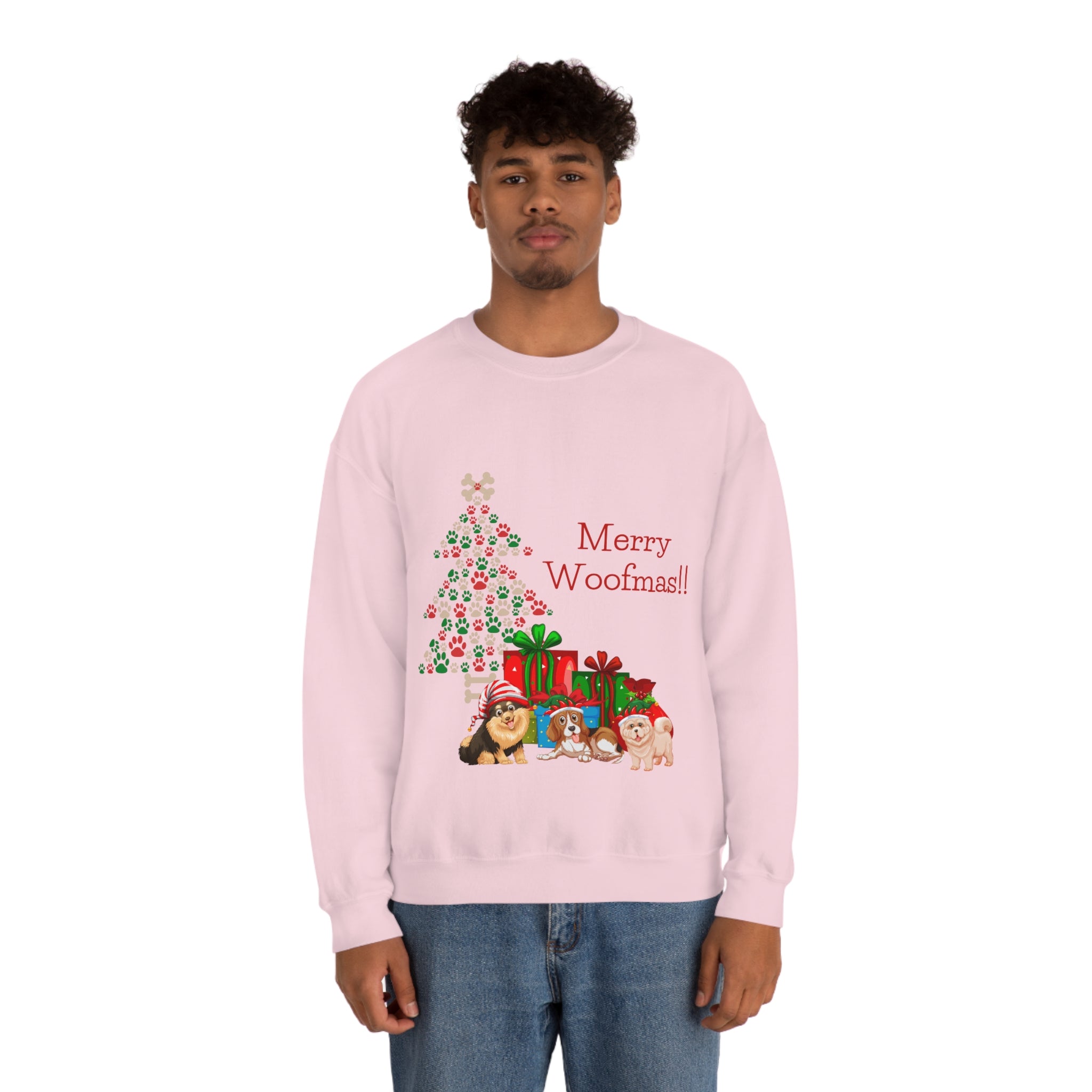 Merry Woolfmas Unisex Heavy Blend™ Crewneck Sweatshirt