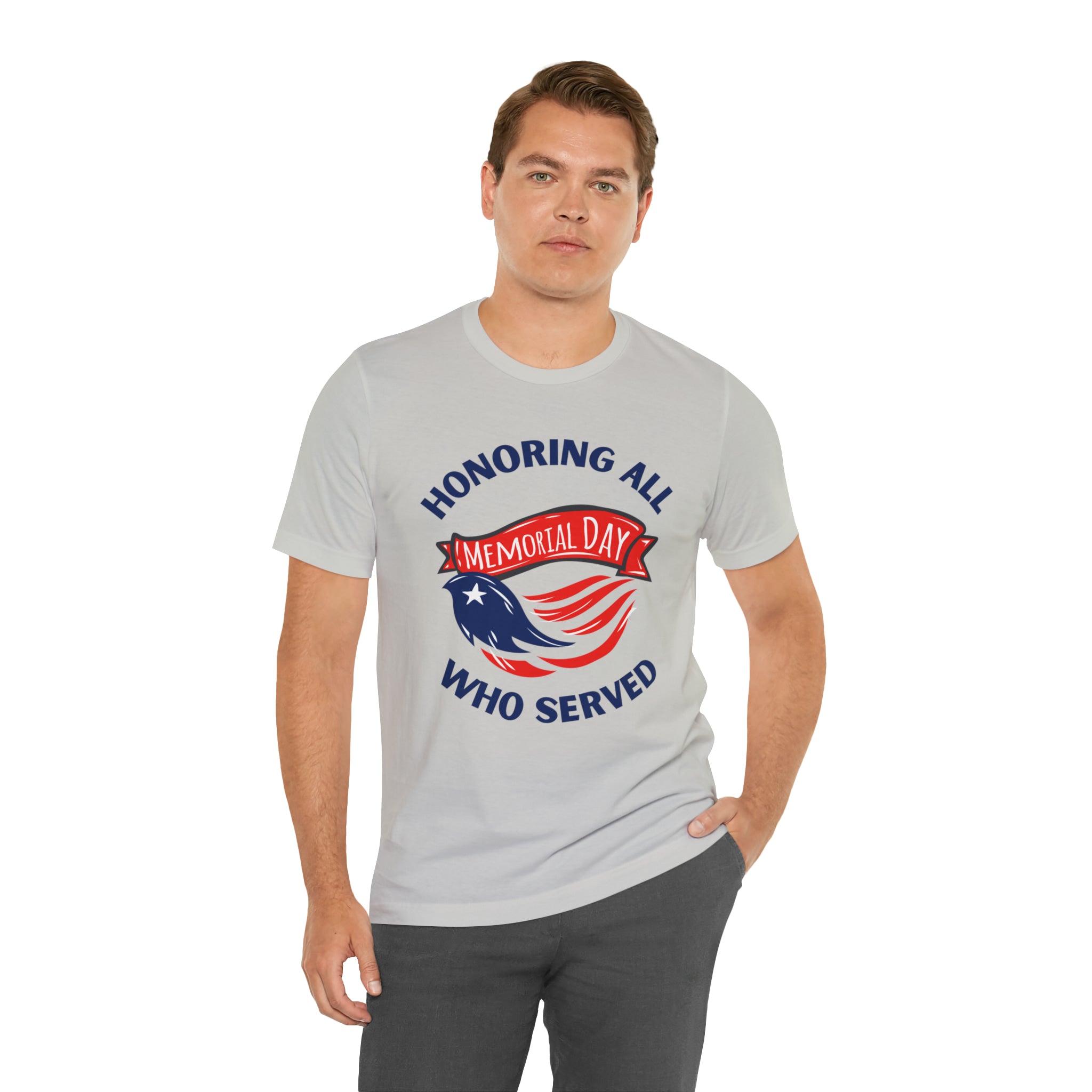 Memorial Day Honoring All Who Served Unisex Jersey Short Sleeve Tee