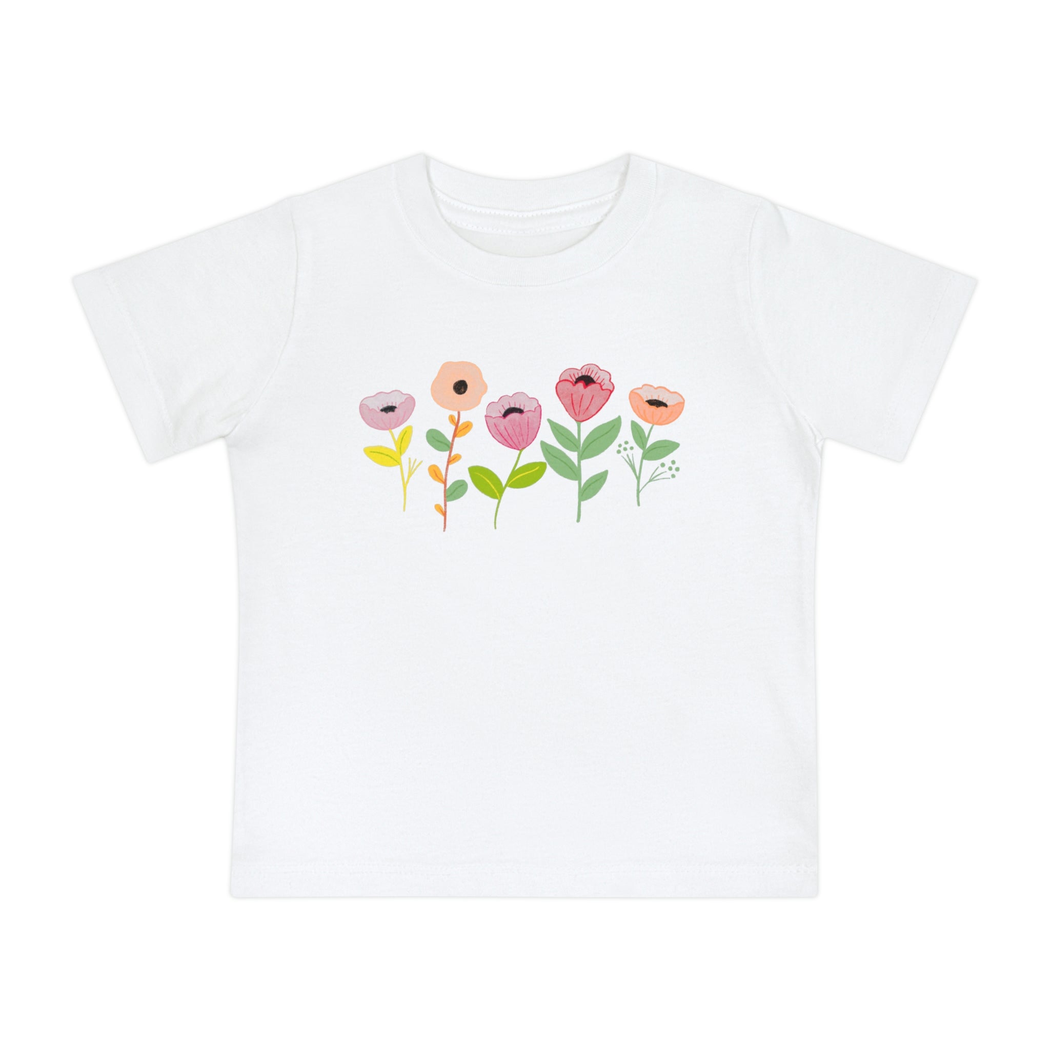 Spring Flowers Baby Short Sleeve T-Shirt