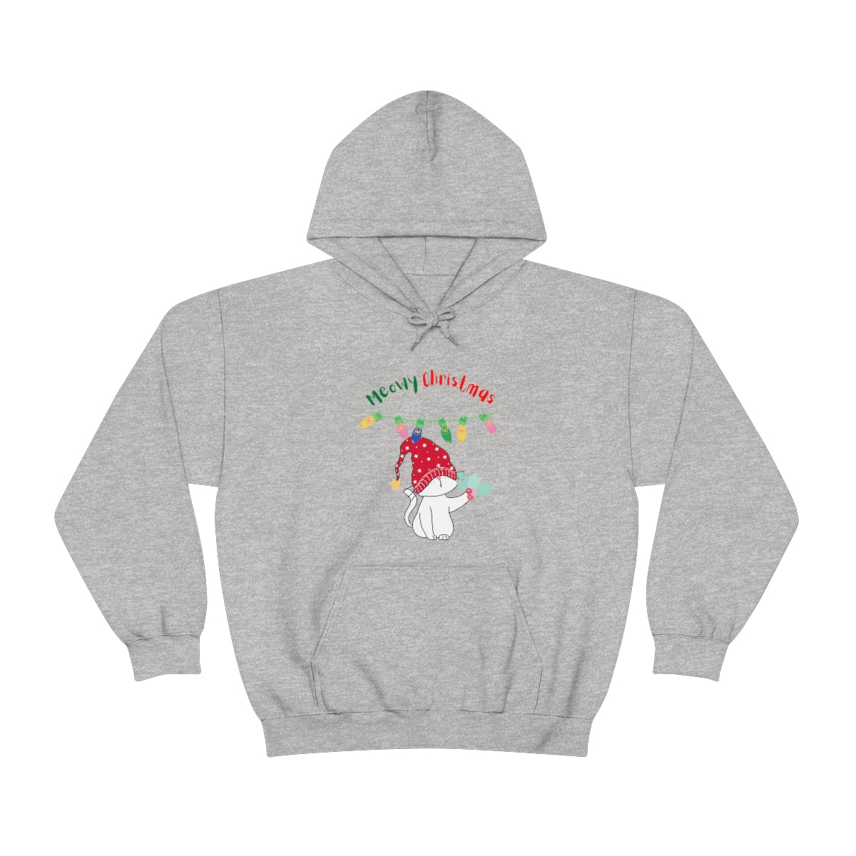 Meowy Christmas Heavy Blend™ Hooded Sweatshirt