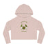 The Luck Of The Gnomies! Women’s Cropped Hooded Sweatshirt