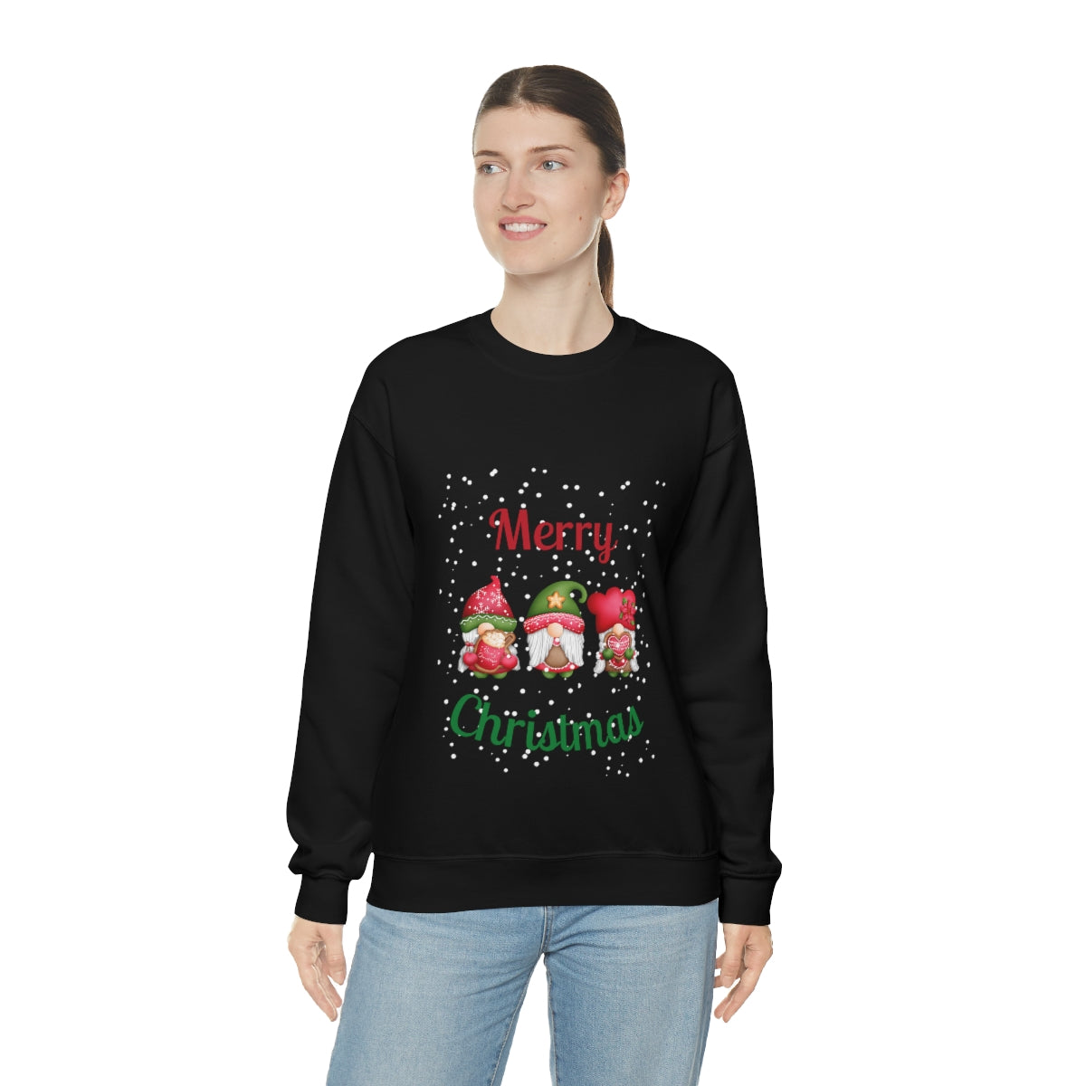 Three Gnomes Merry Christmas Unisex Heavy Blend™ Crewneck Sweatshirt