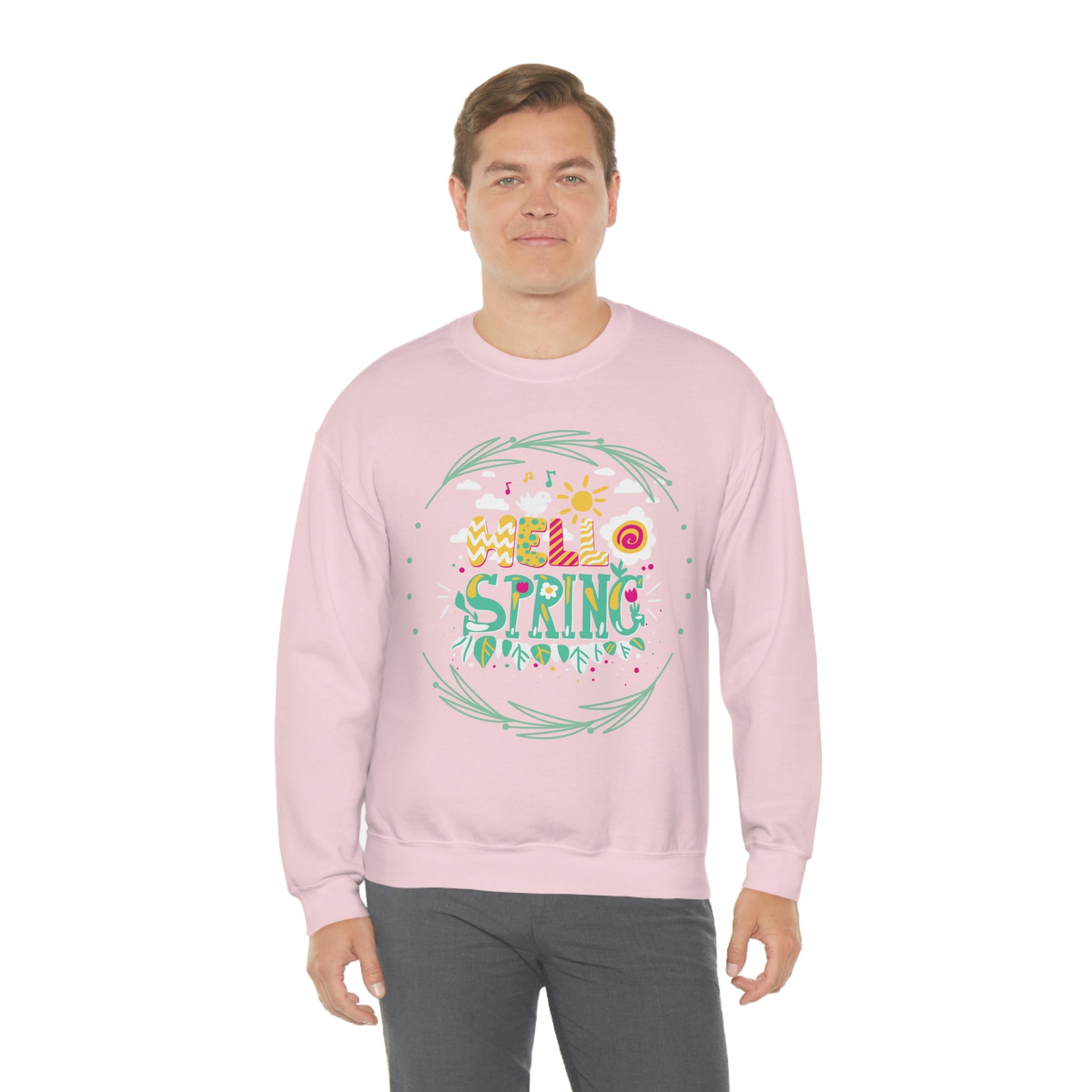 Hello Spring Unisex Heavy Blend™ Crewneck Sweatshirt