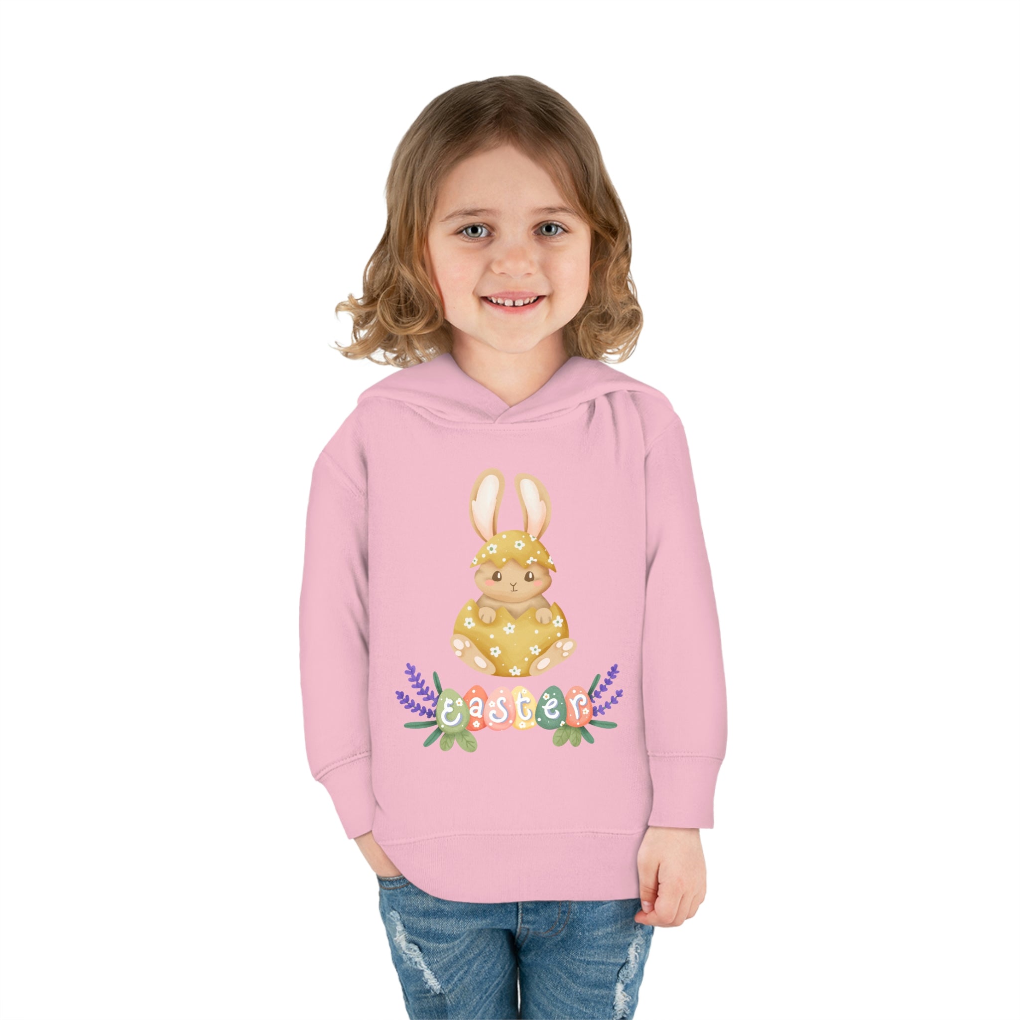 Easter Hunt Is On Toddler Pullover Fleece Hoodie