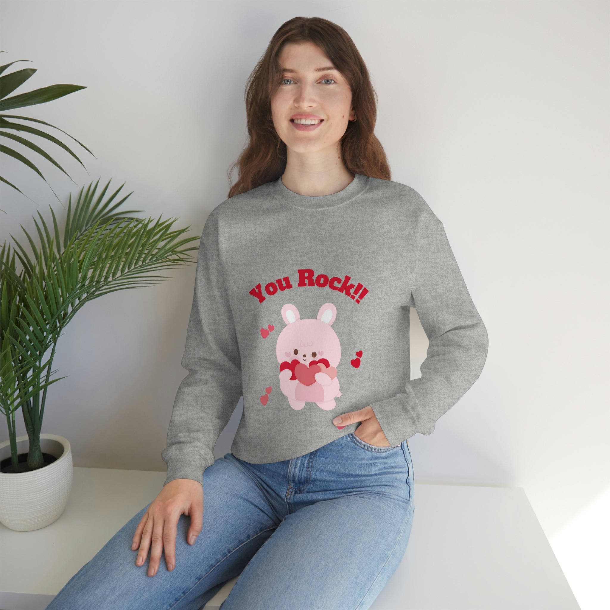 You Rock Unisex Heavy Blend™ Crewneck Sweatshirt