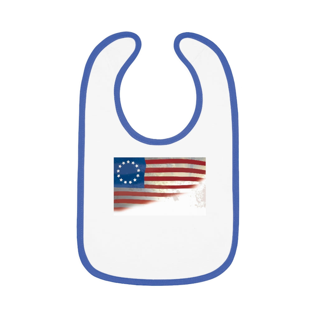 Old Glory Baby Contrast Trim Jersey Bib