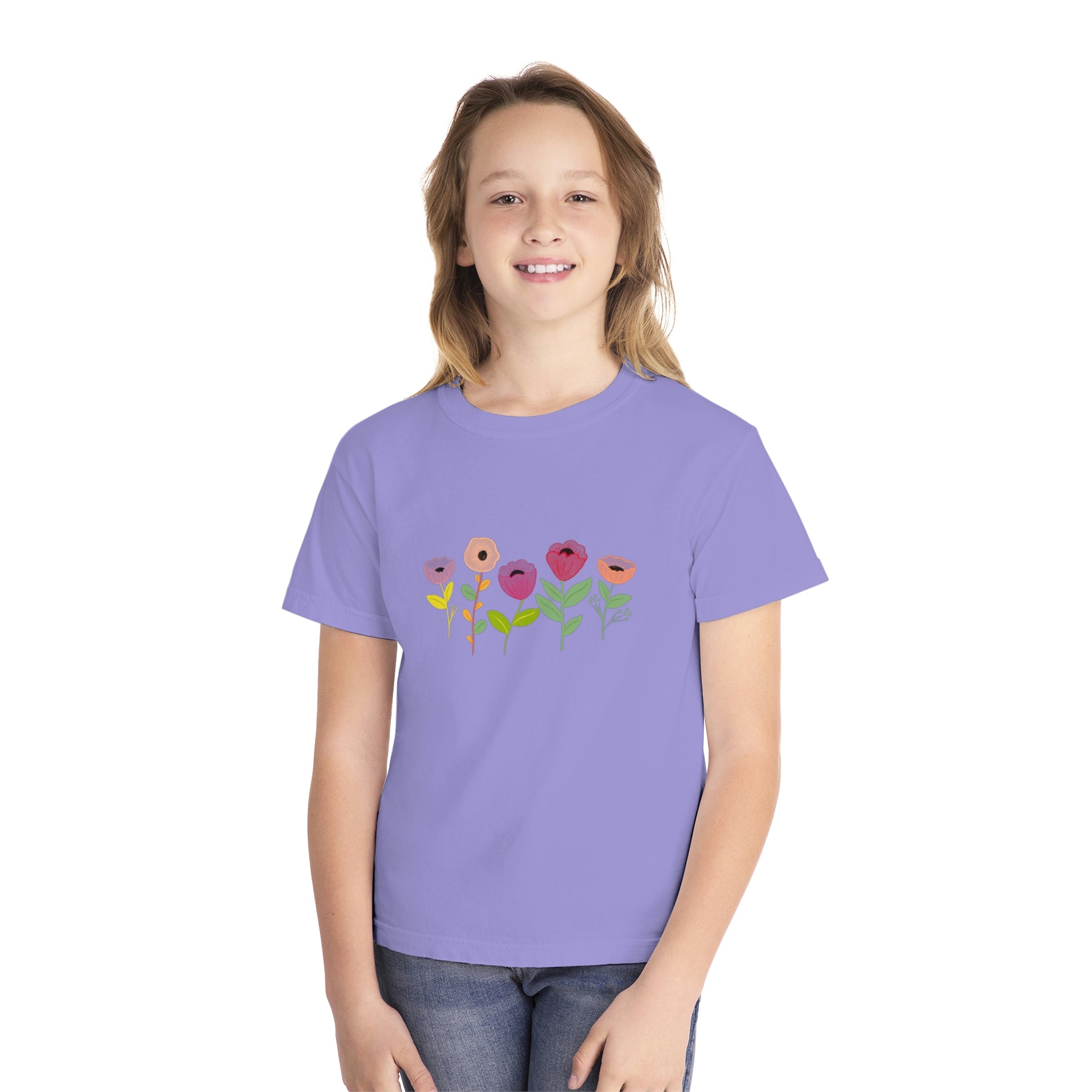 Spring Flowers Youth Midweight Tee