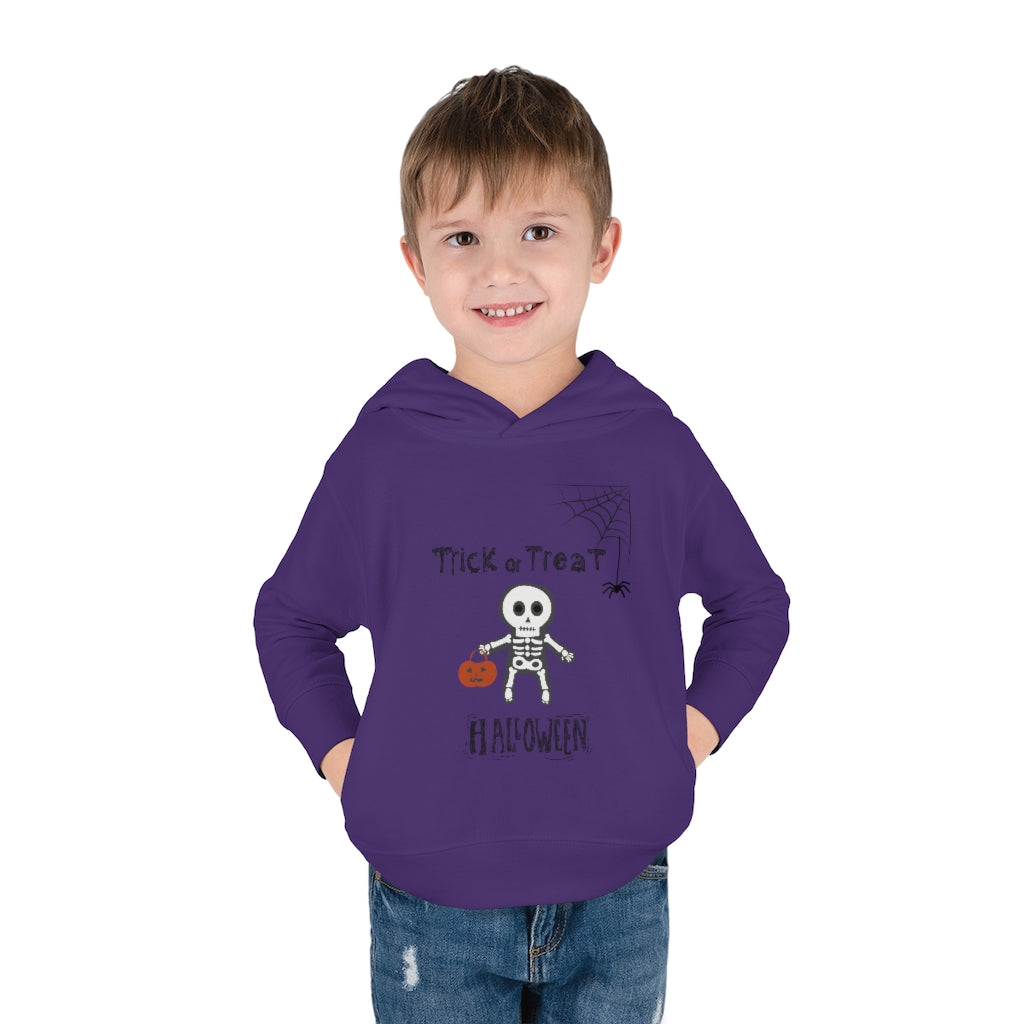 Trick or Treat Halloween Toddler Pullover Fleece Hoodie