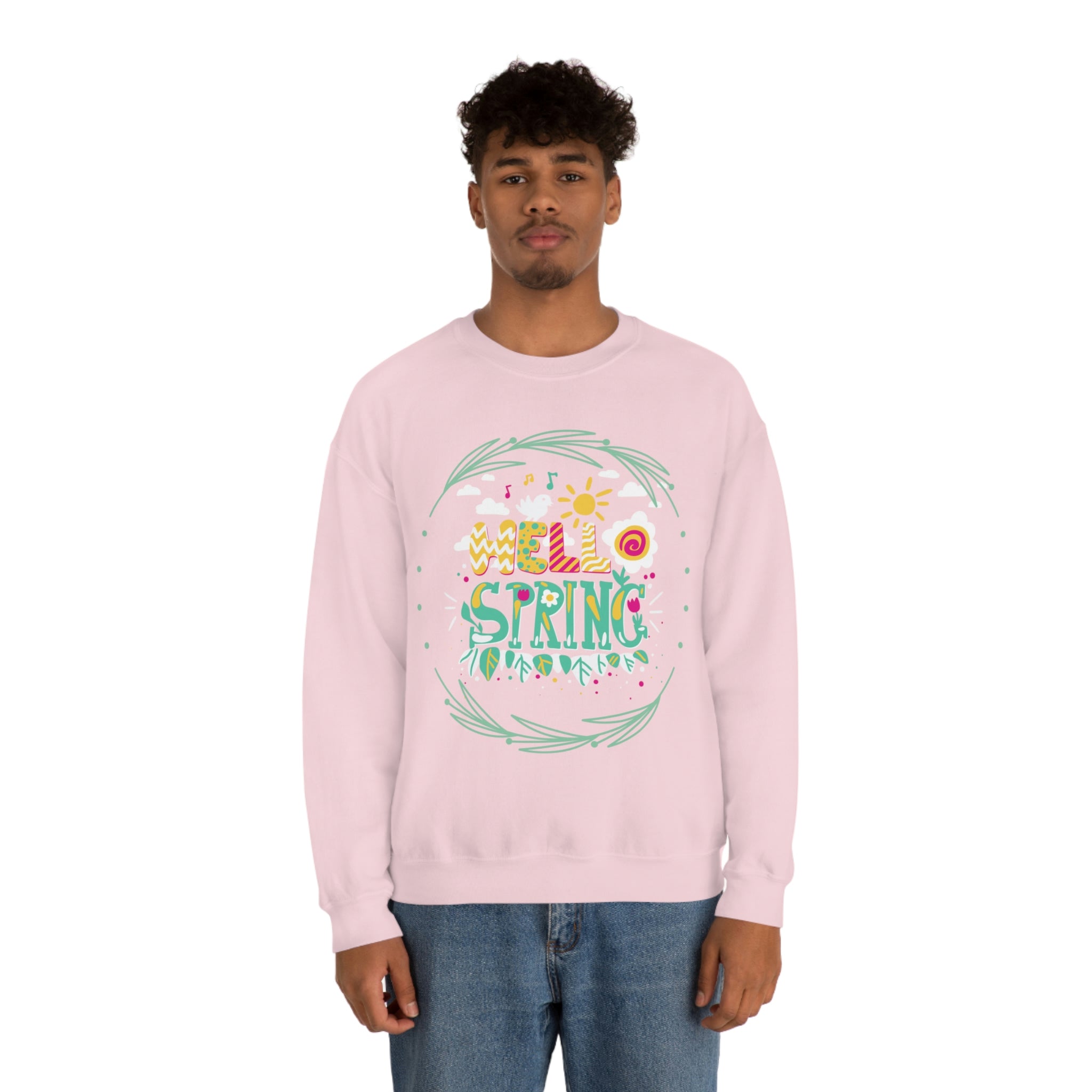 Hello Spring Unisex Heavy Blend™ Crewneck Sweatshirt