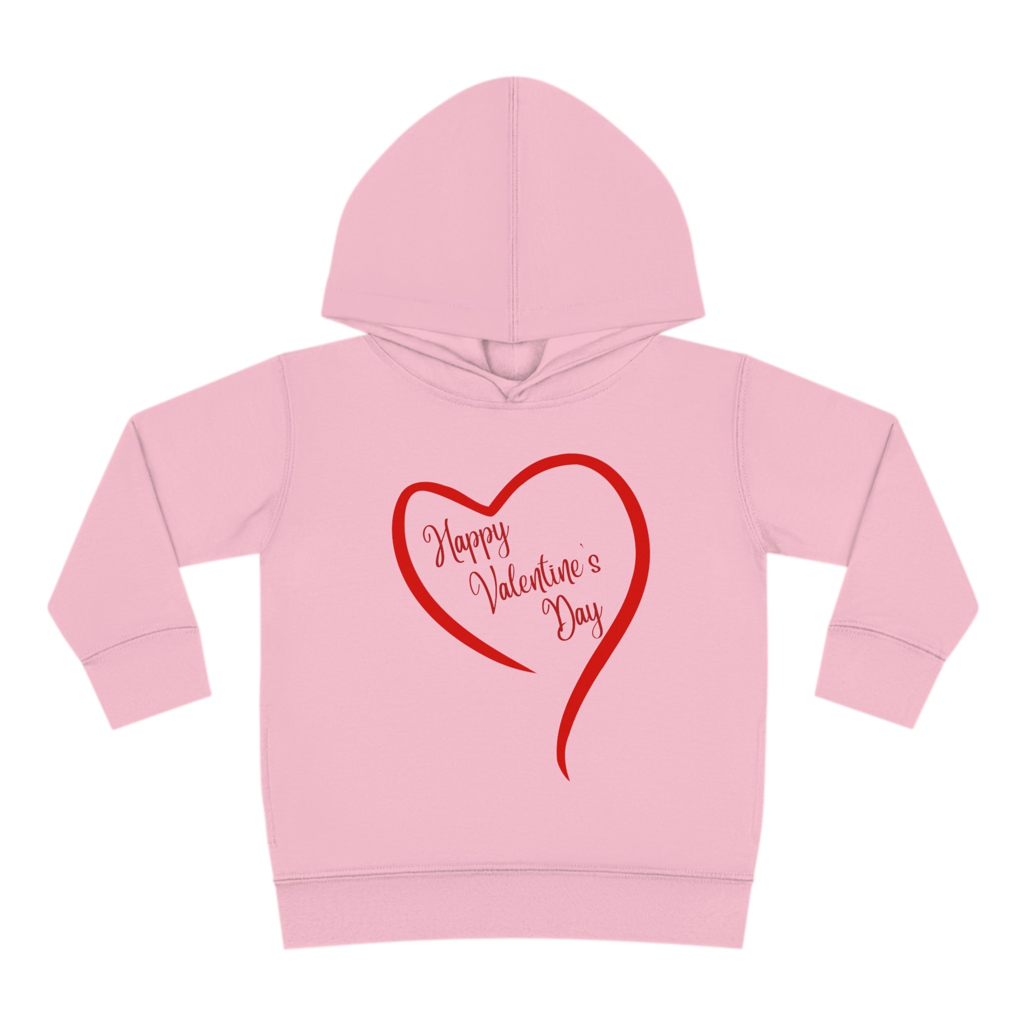 Happy Valentine's Day Toddler Pullover Fleece Hoodie