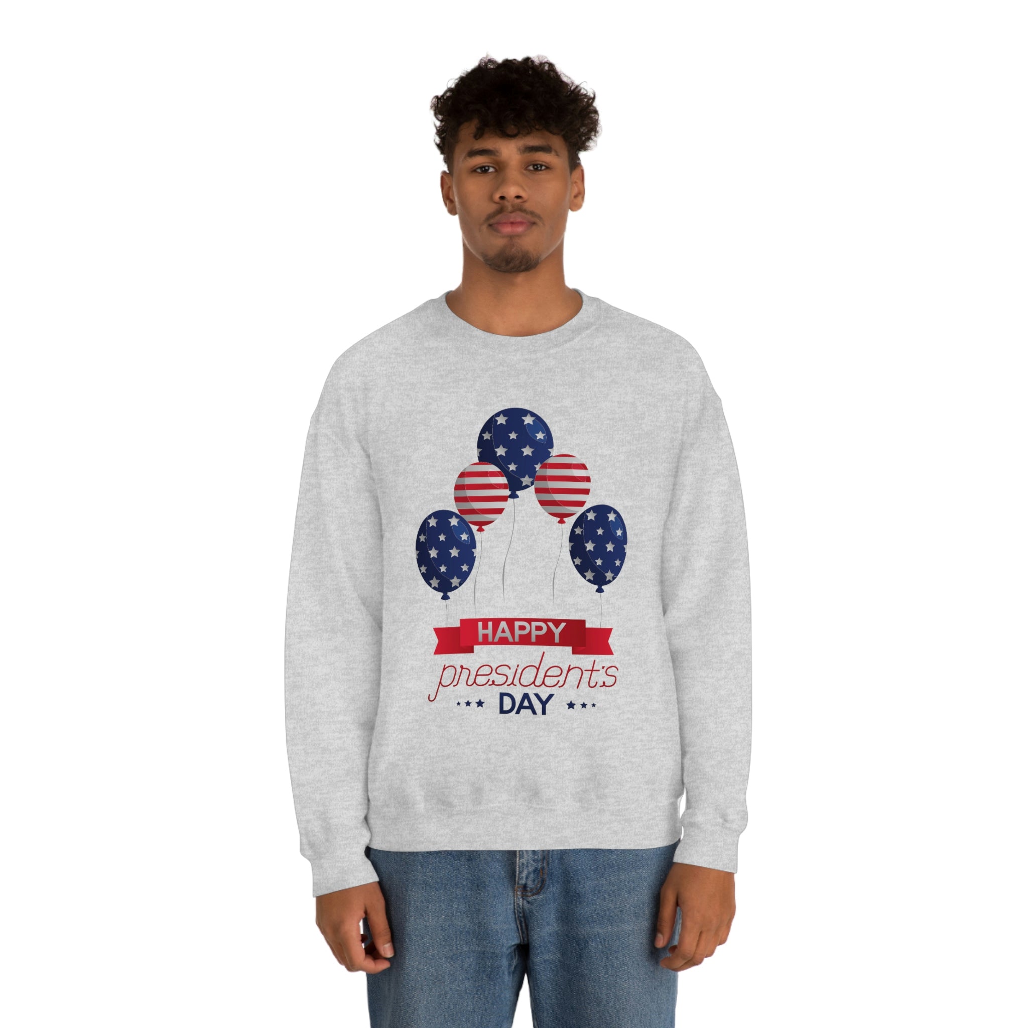 Happy President's Day Stars & Stripe Unisex Heavy Blend™ Crewneck Sweatshirt