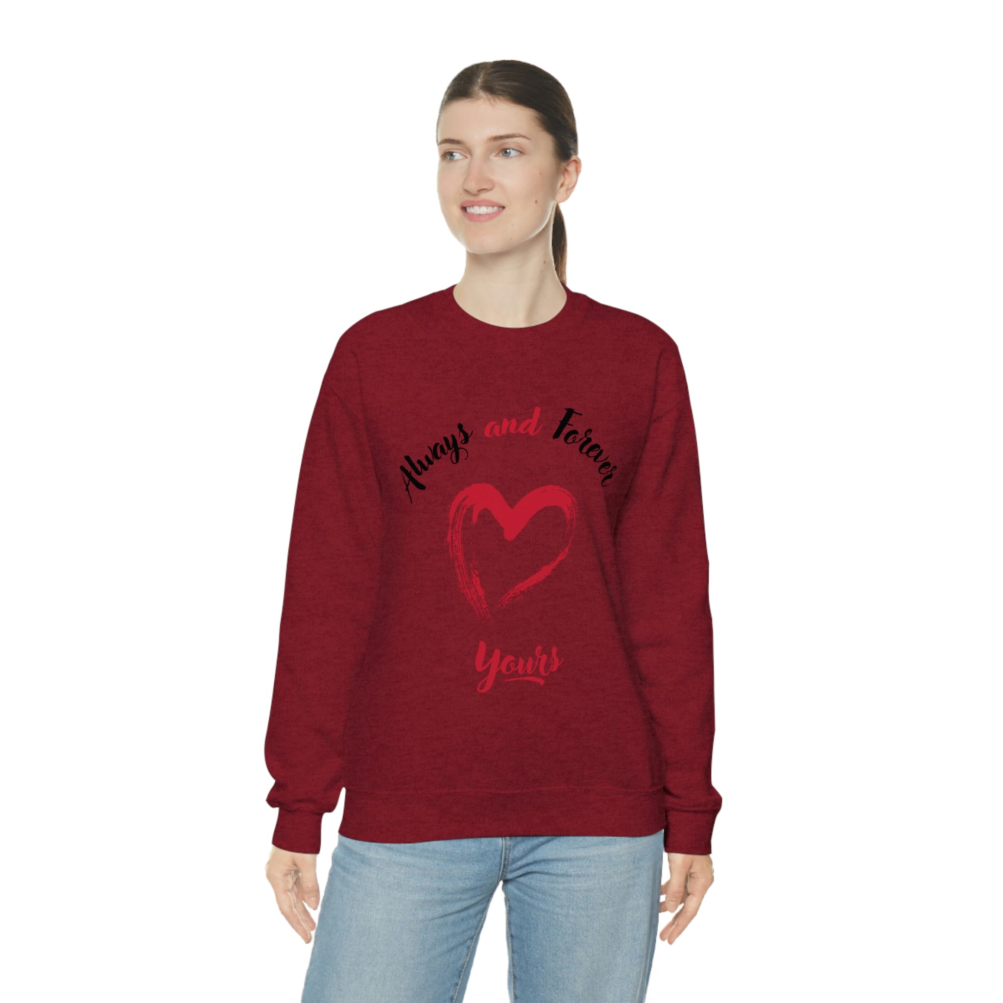 Always And Forever Yours Unisex Heavy Blend™ Crewneck Sweatshirt