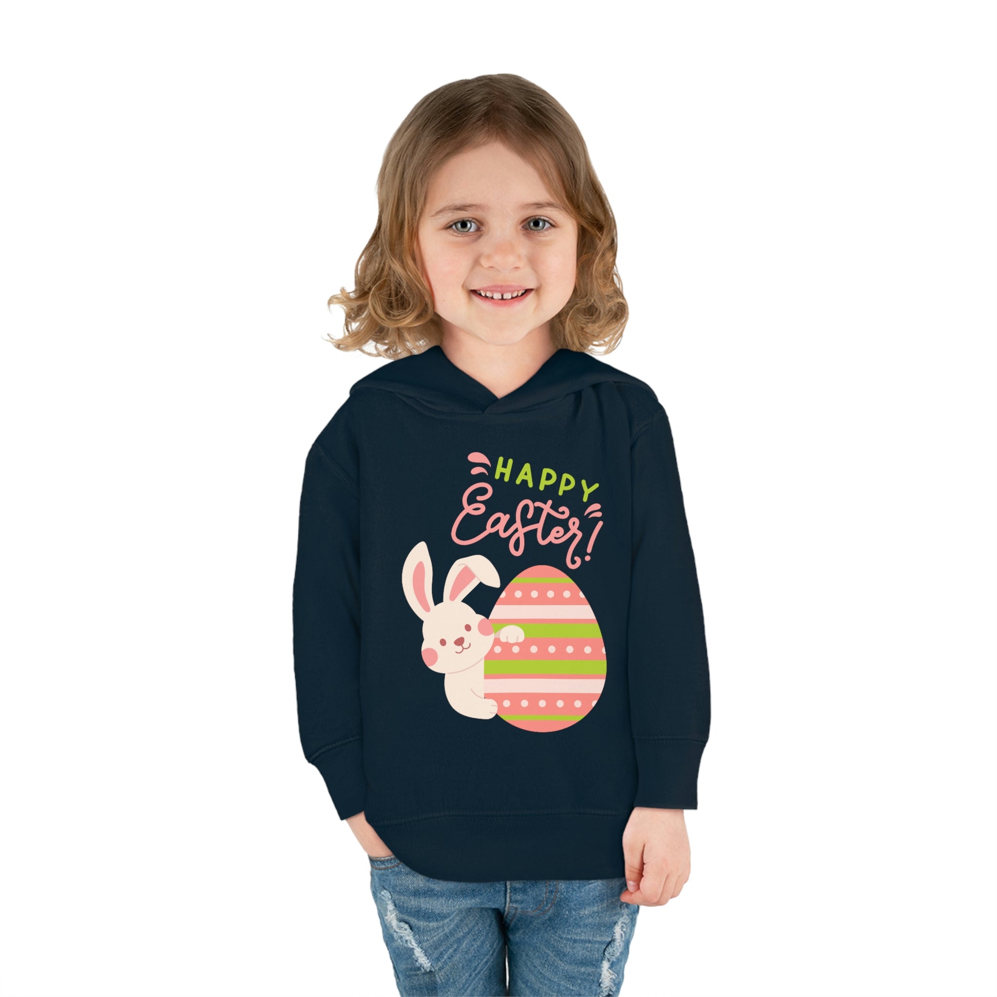 Easter Egg Toddler Pullover Fleece Hoodie