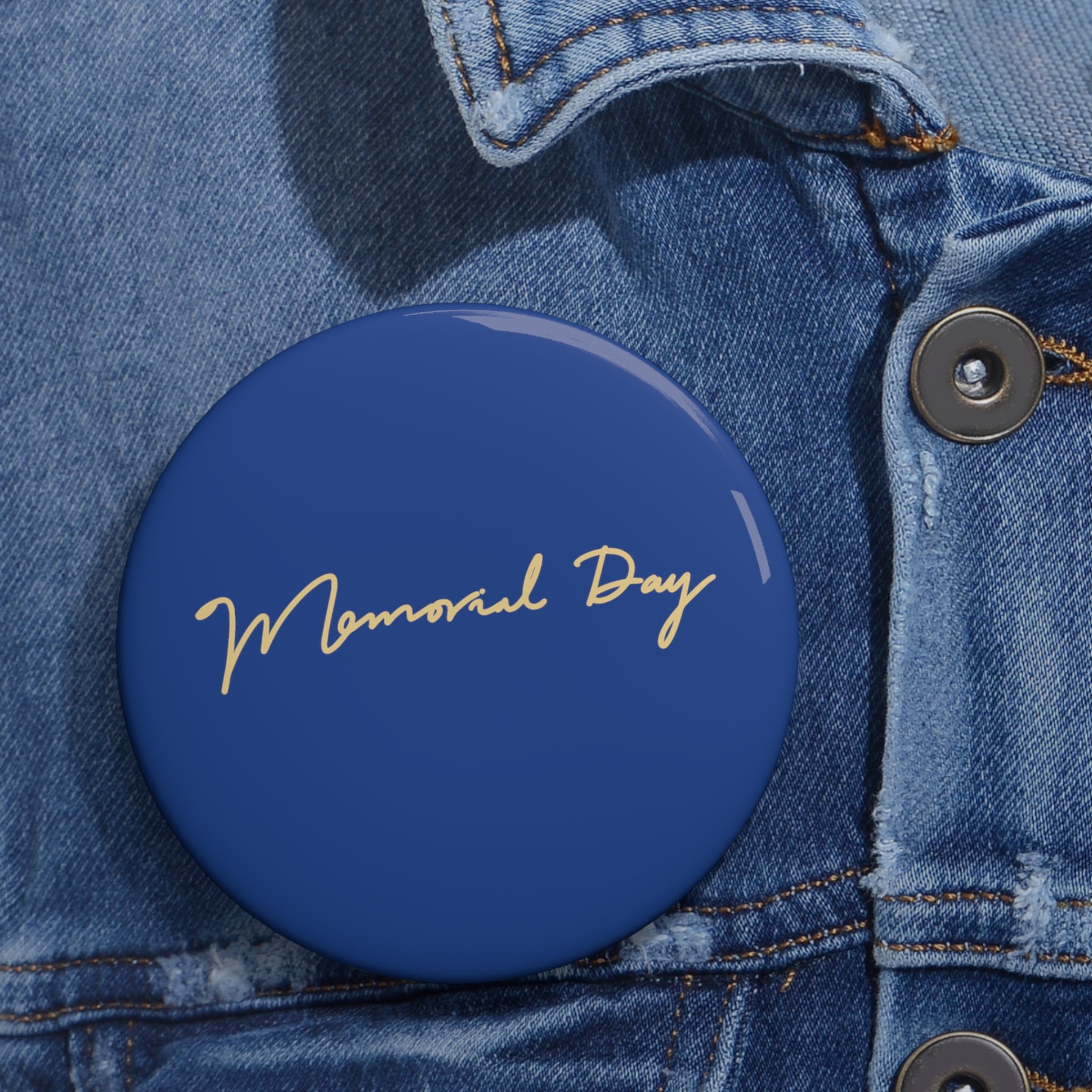 Memorial Day Custom Pin Buttons