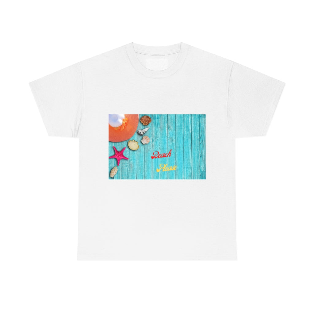 The Beach Please Unisex Heavy Cotton Tee