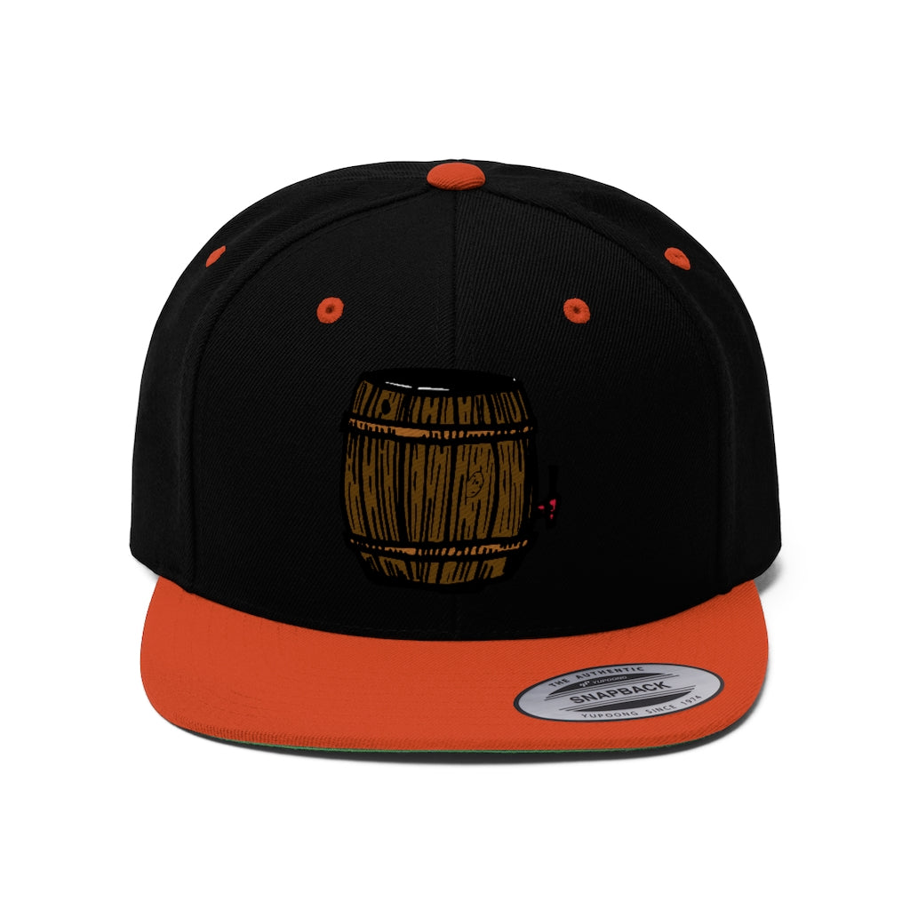 Beer Keg Unisex Flat Bill Hat