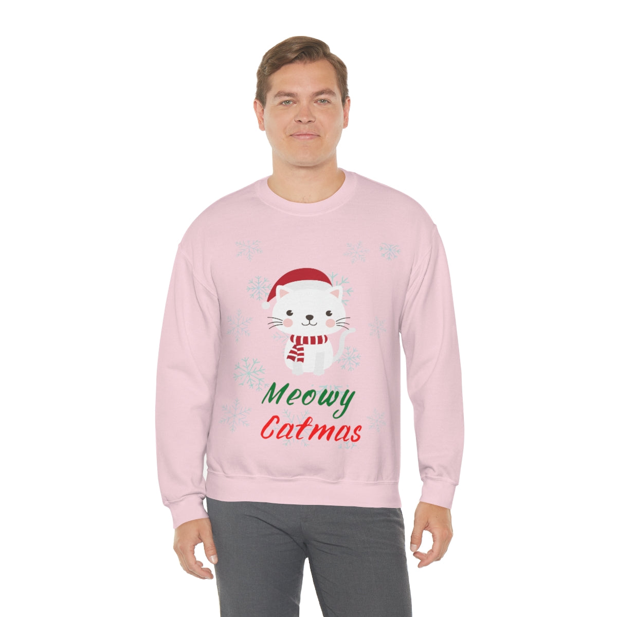 Meowy Catmas Unisex Heavy Blend™ Crewneck Sweatshirt