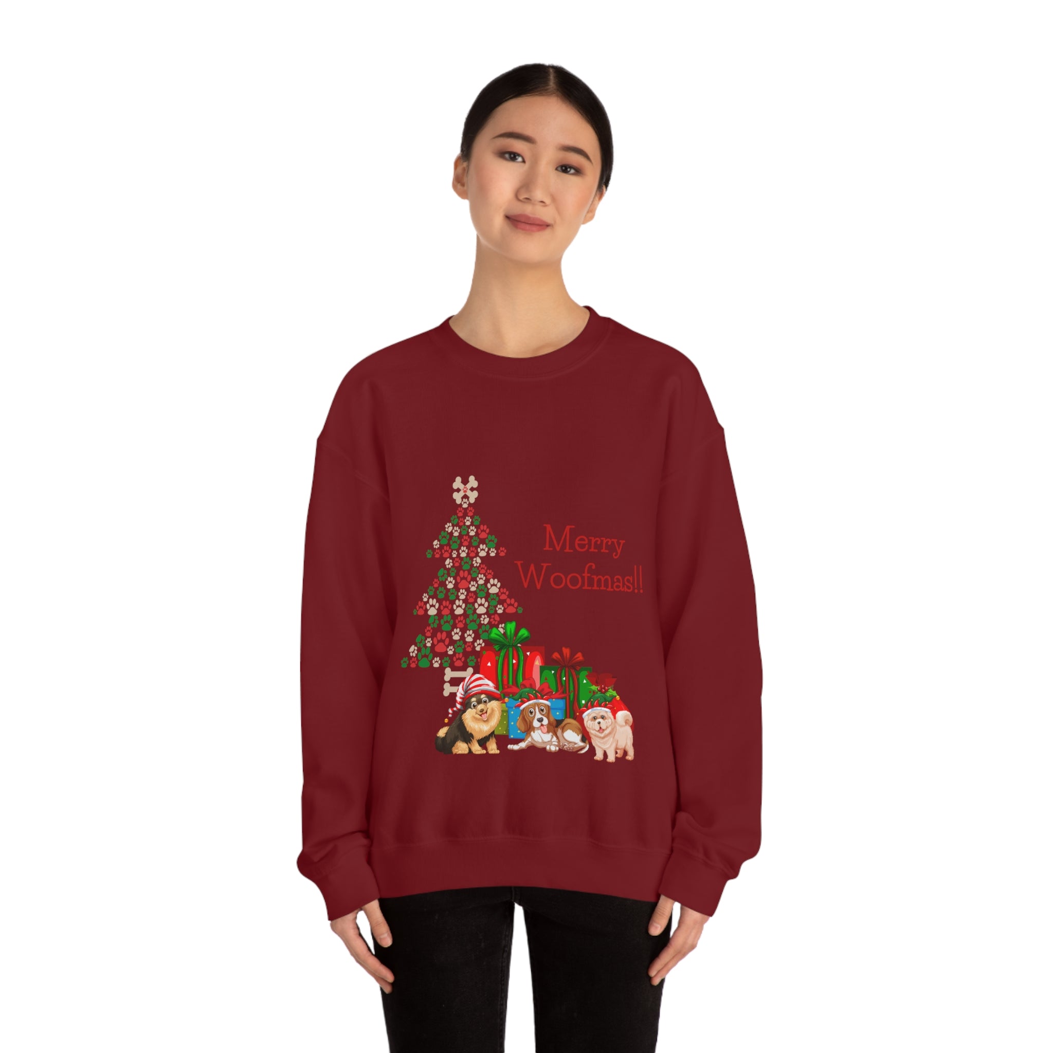 Merry Woolfmas Unisex Heavy Blend™ Crewneck Sweatshirt