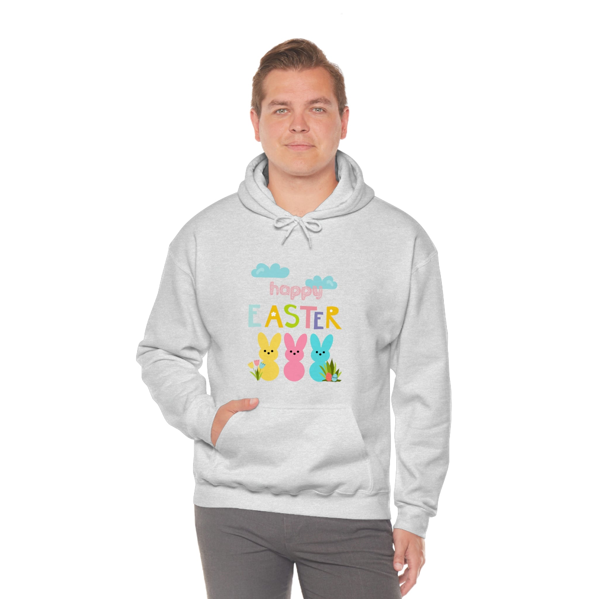 Happy Easter Bunny Unisex Heavy Blend™ Hooded Sweatshirt