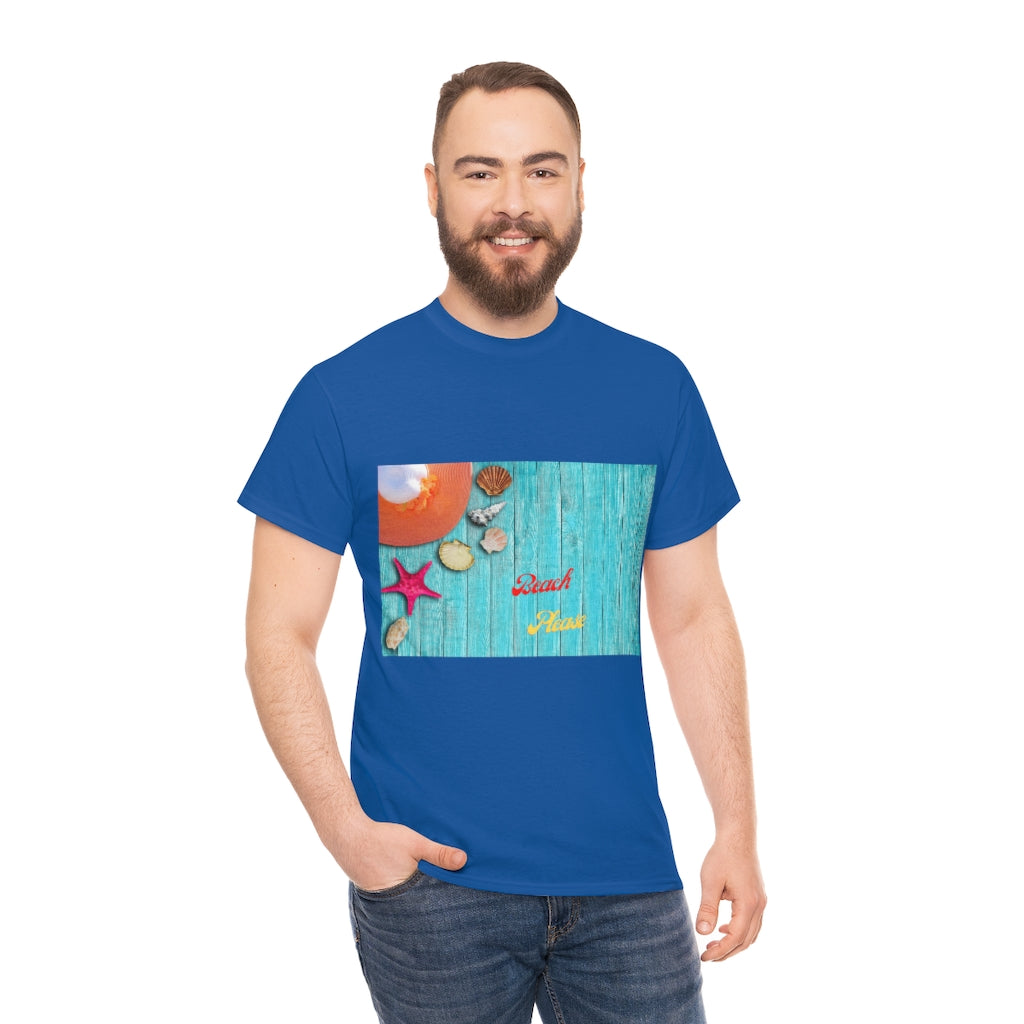 The Beach Please Unisex Heavy Cotton Tee