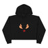 Reindeer Christmas Crop Hoodie
