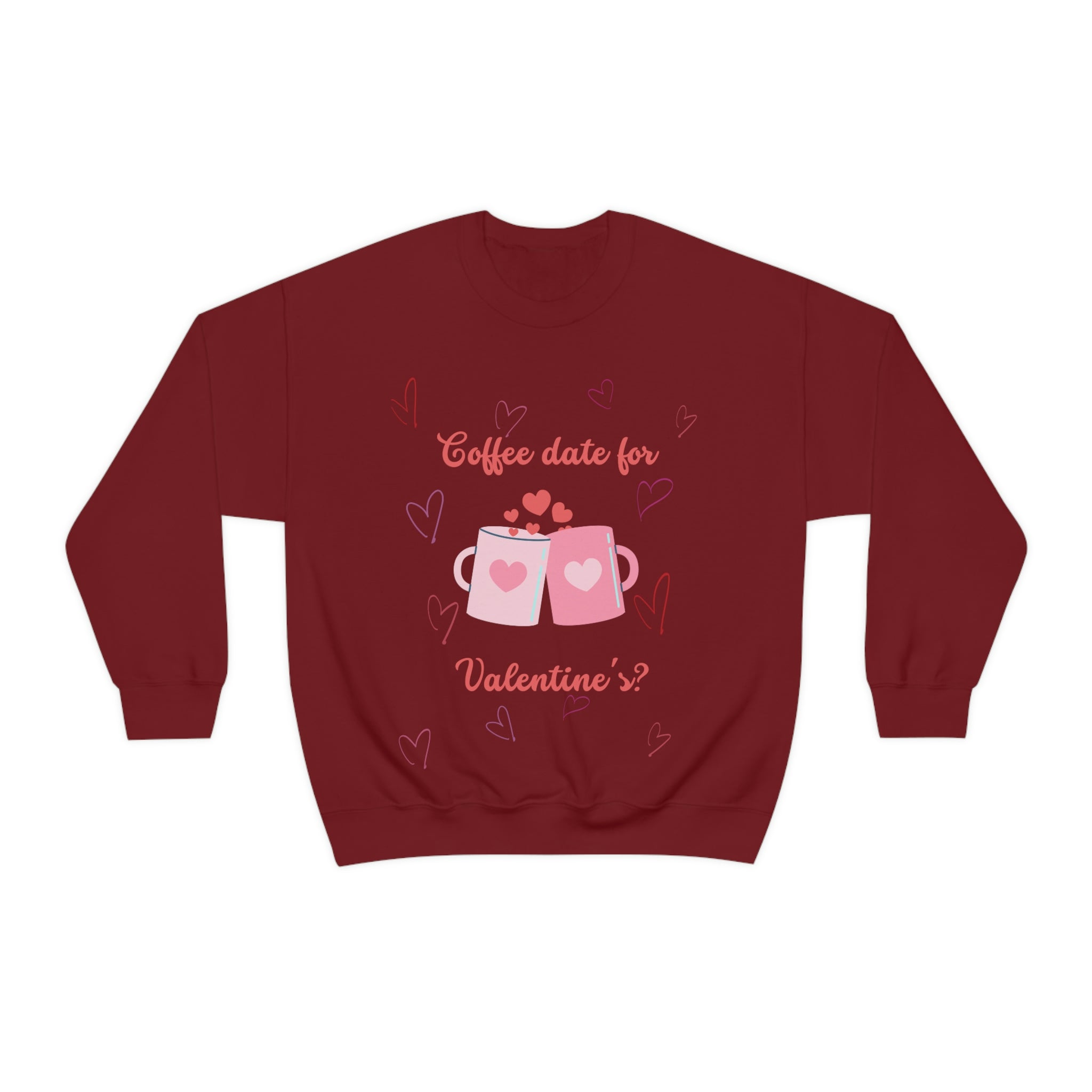 Coffee Date For Valentine's Unisex Heavy Blend™ Crewneck Sweatshirt