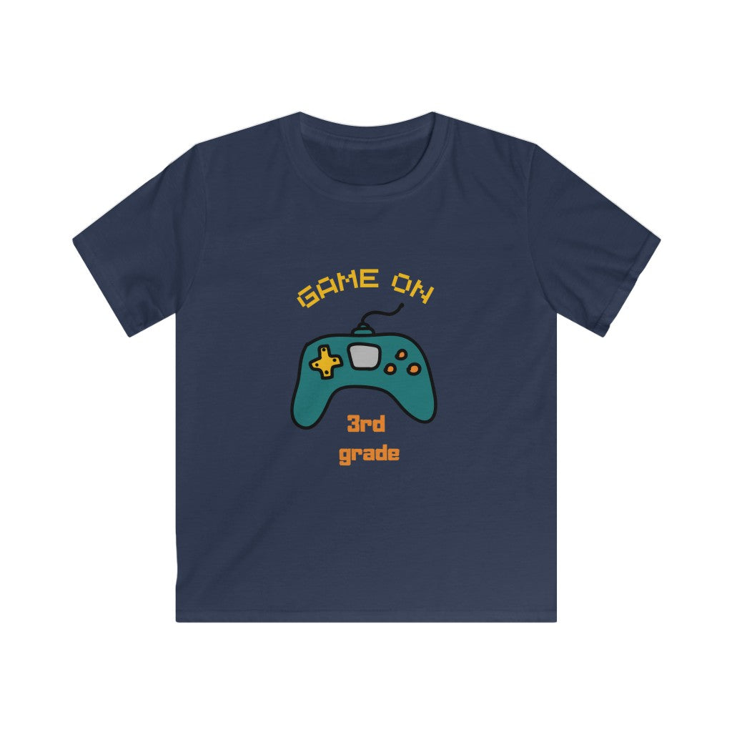 Game On 3rd Grade Kids Softstyle Tee