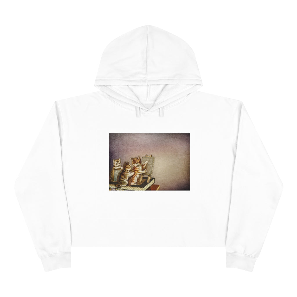 Kitties Crop Hoodie