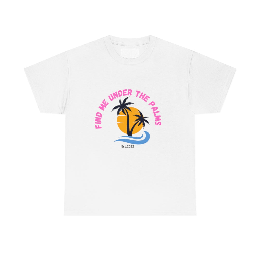 Find Under The Palms Unisex Heavy Cotton Tee