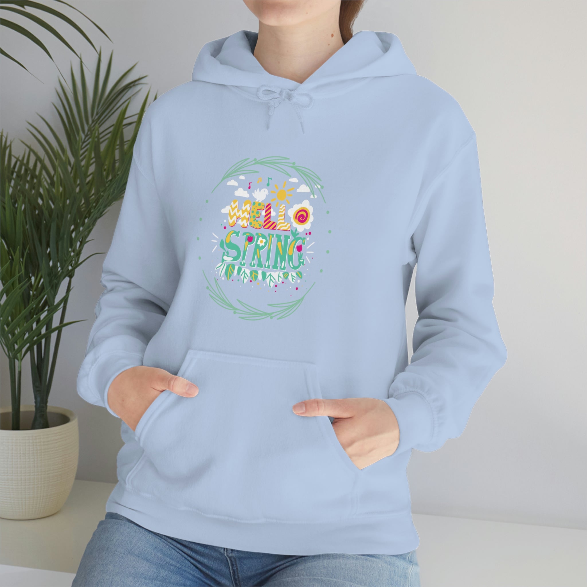 Hello Spring Unisex Heavy Blend™ Hooded Sweatshirt